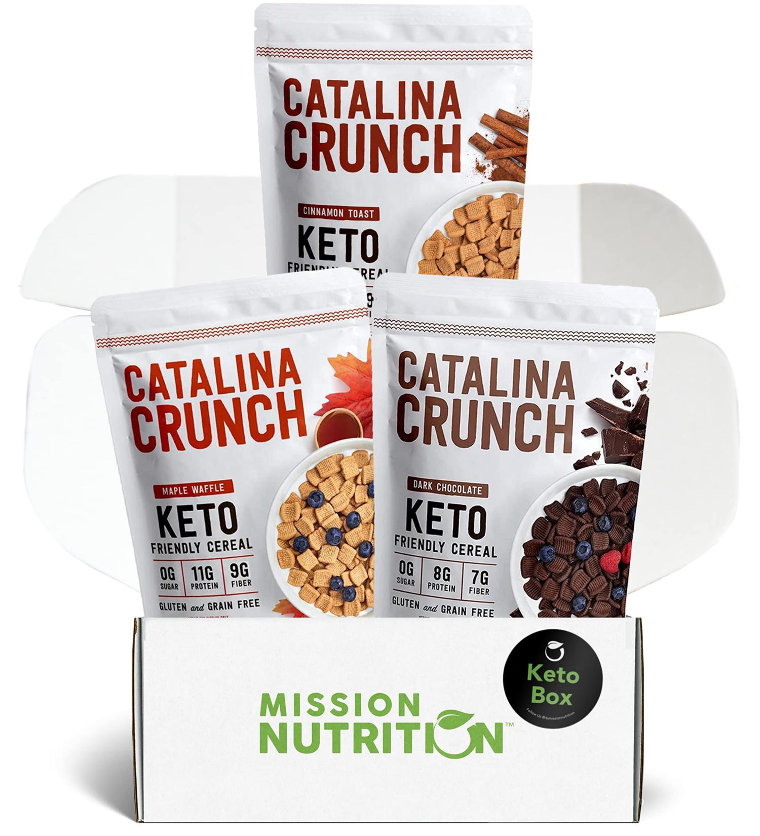 Catalina Crunch Cereal Keto Gift Box (Pack of 3) - Low Carb, Zero Sugar, Plant Protein, High Fiber, Gluten & Grain-Free - Buy Online on GoSupps.com
