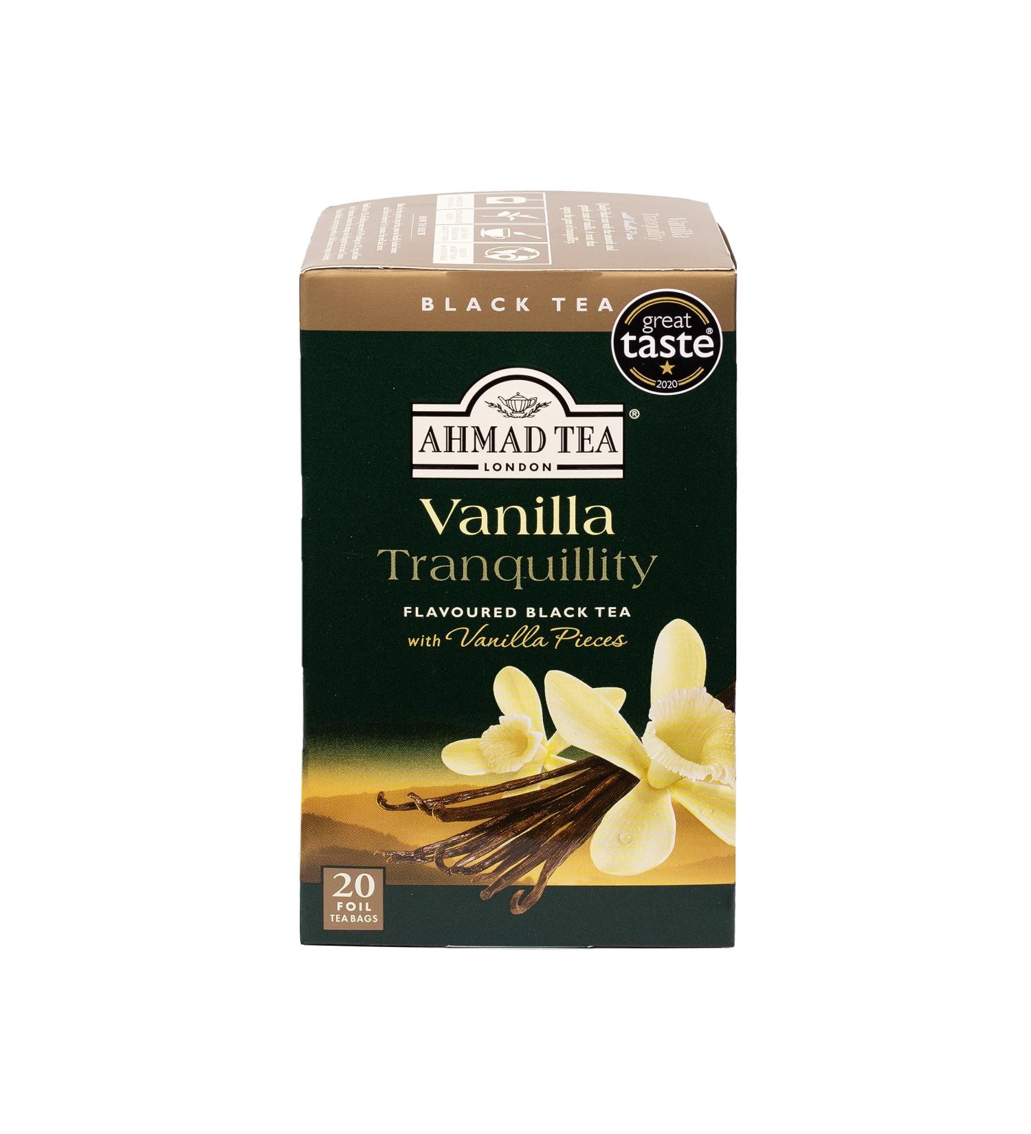 Ahmad Tea Vanilla Tranquility Black Tea - 20 Teabags | Vanilla Tranquility 20 Count (1 Pack) - Buy Online on GoSupps.com
