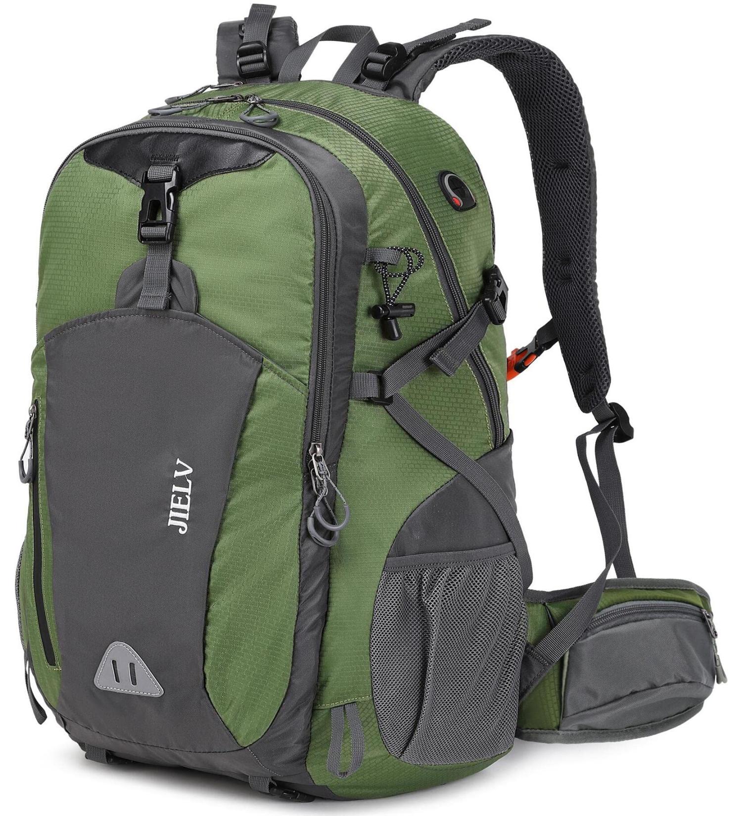 JIELV 45L Waterproof Hiking Backpack - Lightweight Camping Daypack for Men and Women (Green) - Buy Online on GoSupps.com