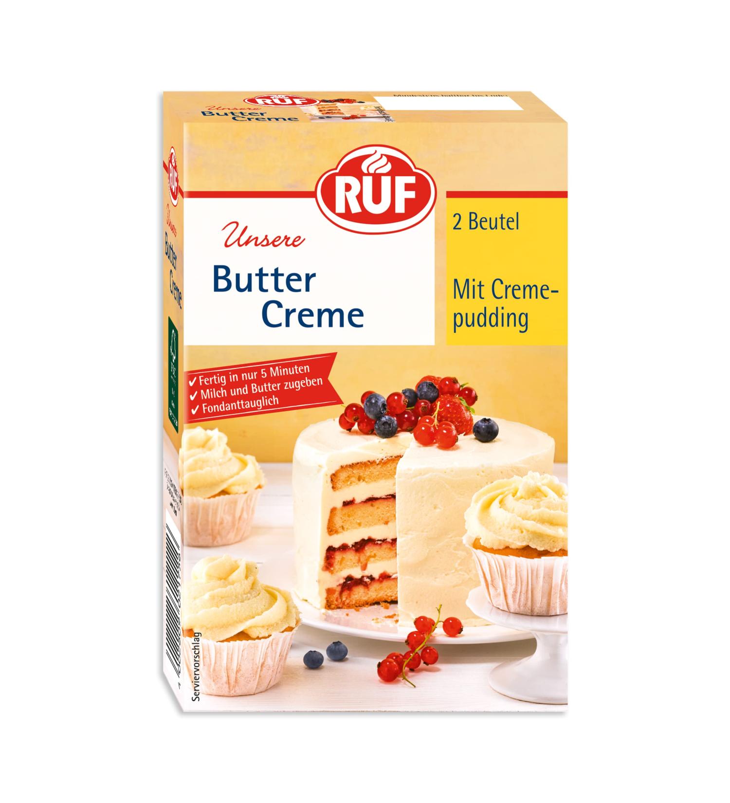 Buy Call Butter Cream - Gluten-Free Cream Pudding for Cake & Cupcake Decorating | 2 x 70g - Fondant-Compatible Versatile Topping - Buy Online on GoSupps.com