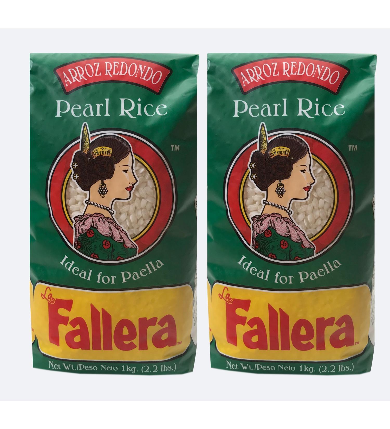 La Fallera 2 Pack 2.2 lb Valencian Paella Pearl Rice - Arroz Redondo de La Albufera Valencia para Paella (2 Pk) - Buy Online on GoSupps.com