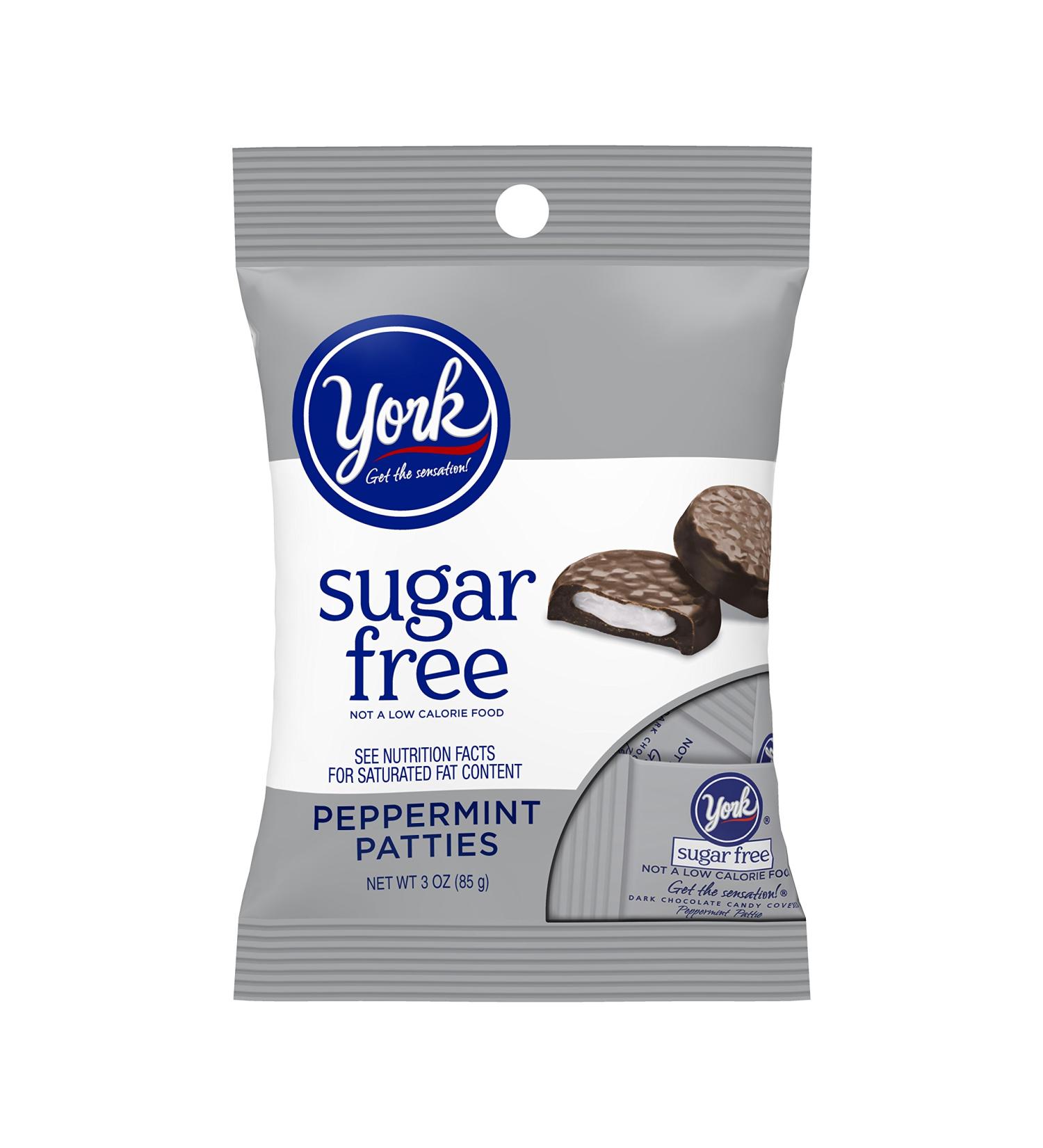 York Sugar Free Peppermint Pattie Chocolate Candy 85g - Delicious & Guilt-Free Treat - Buy Online on GoSupps.com