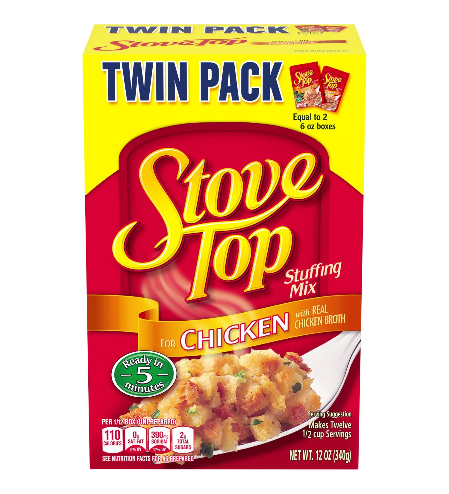 Stove Top Chicken Stuffing Mix (12 oz) - Twin Pack for Delicious Meals - Buy Online on GoSupps.com