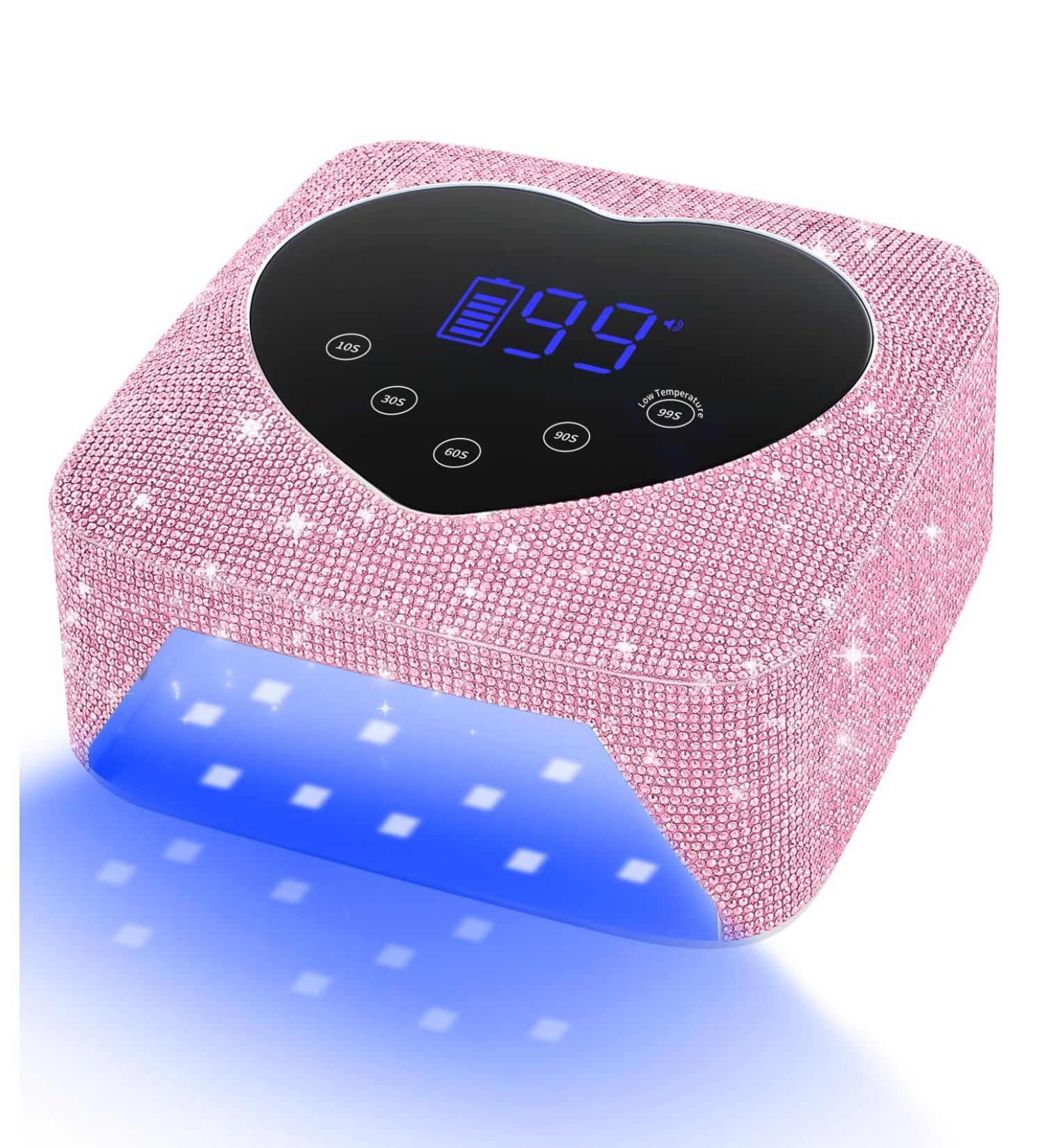Buy UV Light for Nails - 74W Cordless Rechargeable Nail Lamp for Fast Drying | 5 Timer & Touch Control | Perfect for Salon & Home Use - Buy Online on GoSupps.com