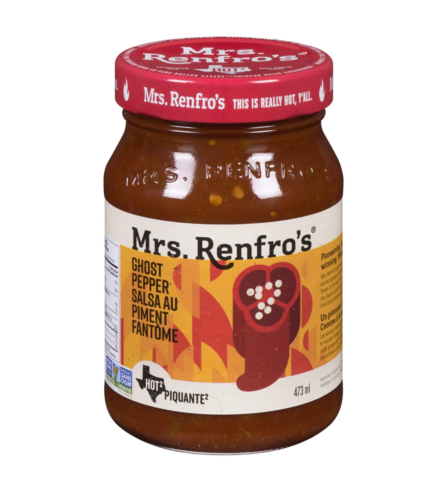 Mrs. Renfro's Ghost Pepper Salsa 6-Count - Buy Online on GoSupps.com