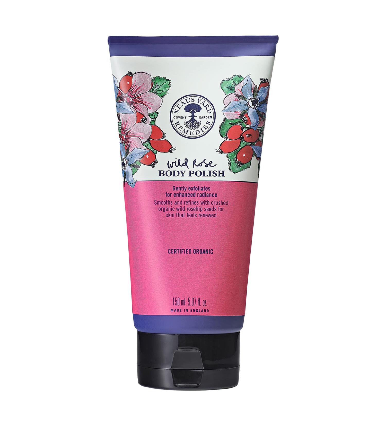 Neal's Yard Remedies Wild Rose Body Polish 150ml - Exquisite Exfoliation for Radiant Skin | Organic Beauty - Shop Internationally - Buy Online on GoSupps.com