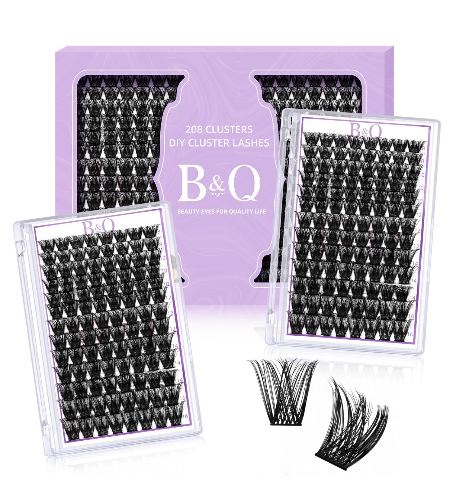 Eyelash Singles 192 PCs - D-8-16 Mix DIY Lash Clusters for Beginners | Reusable Individual Lashes for Home Extensions - Buy Online on GoSupps.com