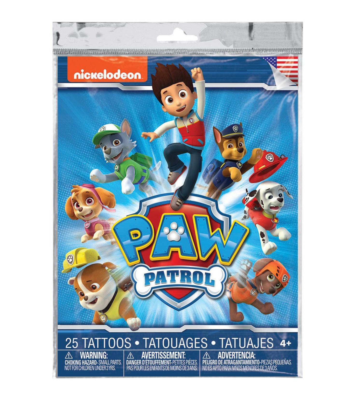 Nickelodeon Paw Patrol 25ct Temporary Tattoo