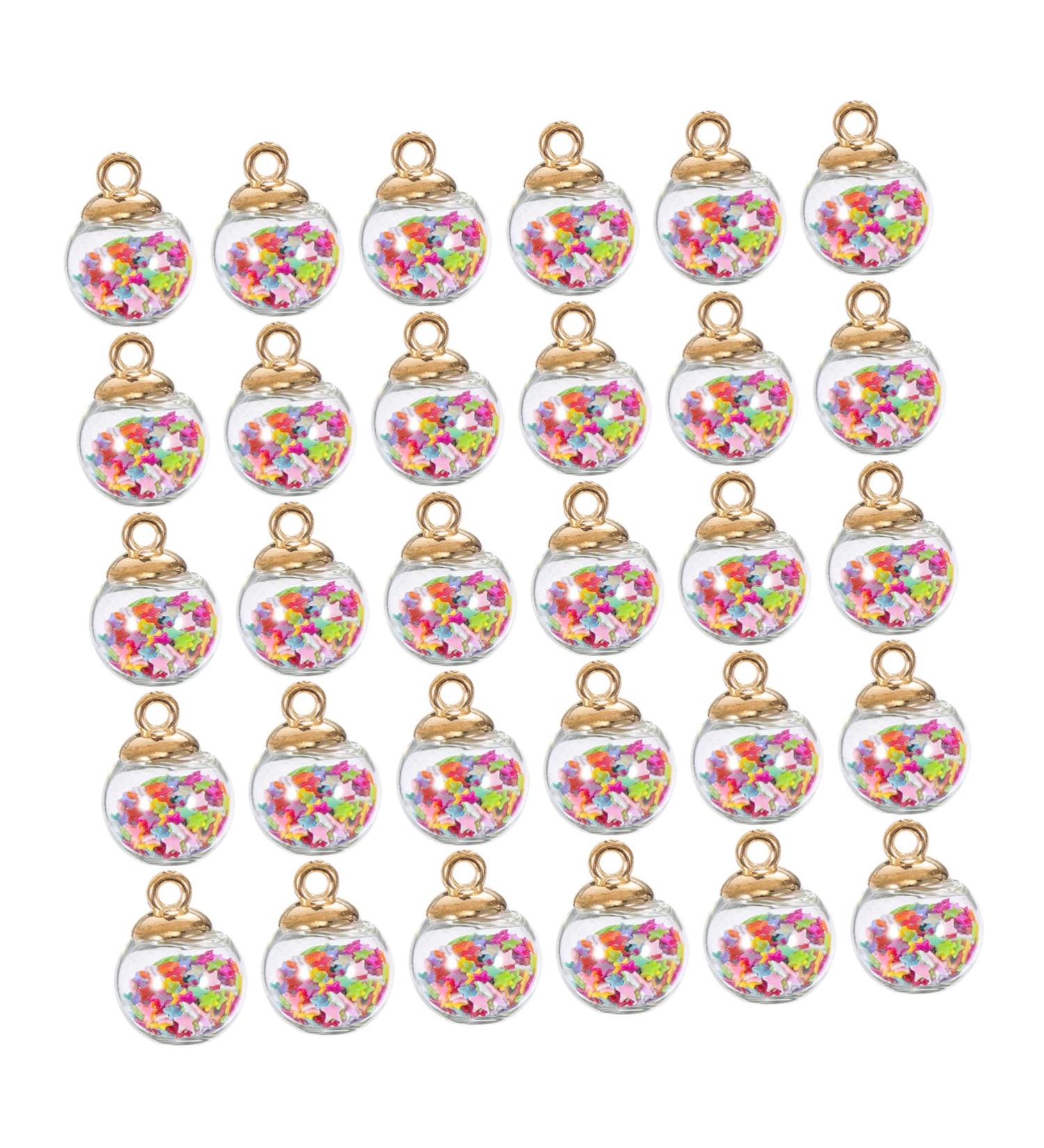 Lalafina Mini Sequin Ball Christmas Tree Decoration - 30 Pack Message Bottles & Clear Ball Rings Unique Holiday Decor for International Shipping - Buy Online on GoSupps.com
