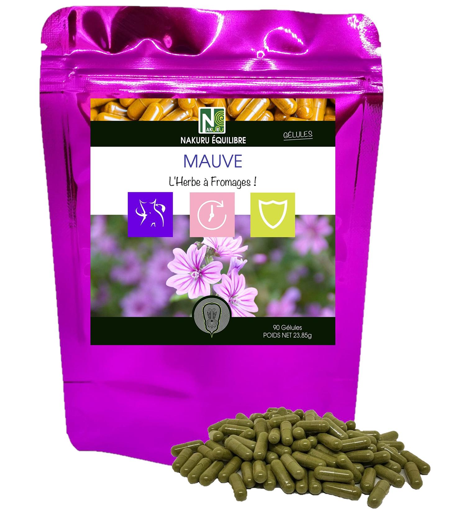 NAKURU | Purple | Balance Range | Made in France | Cheese Herb! | (90 Capsules of 265mg / Net Weight: 23.8g) - Buy Online on GoSupps.com