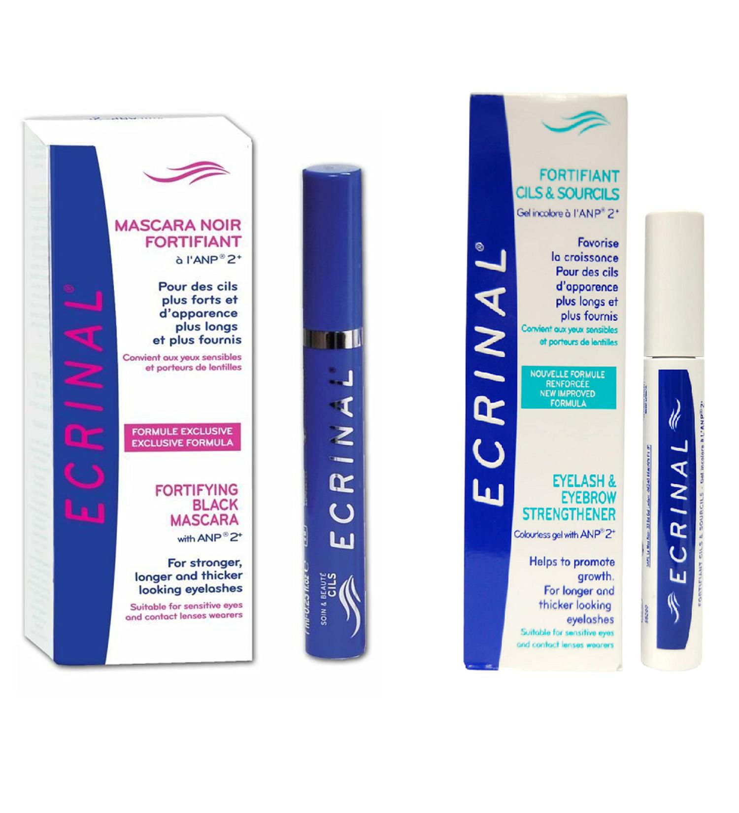 Ecrinal Lash and Brow Kit (Strengthening Gel & Strengthening Black Mascara) by Ecrinal - Buy Online on GoSupps.com