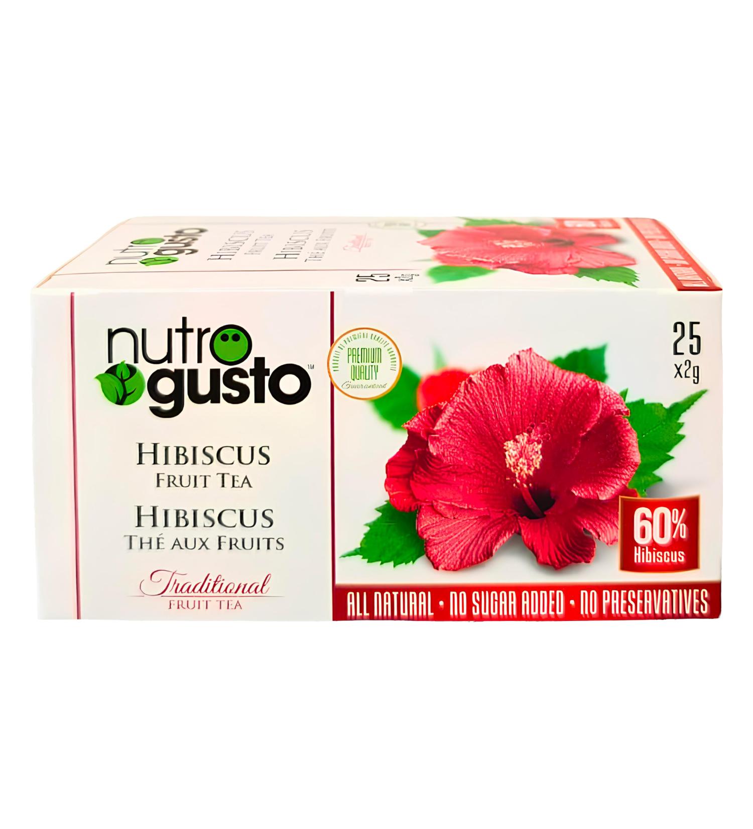 NutroGusto Tea Hibiscus 50 g - Buy Online on GoSupps.com