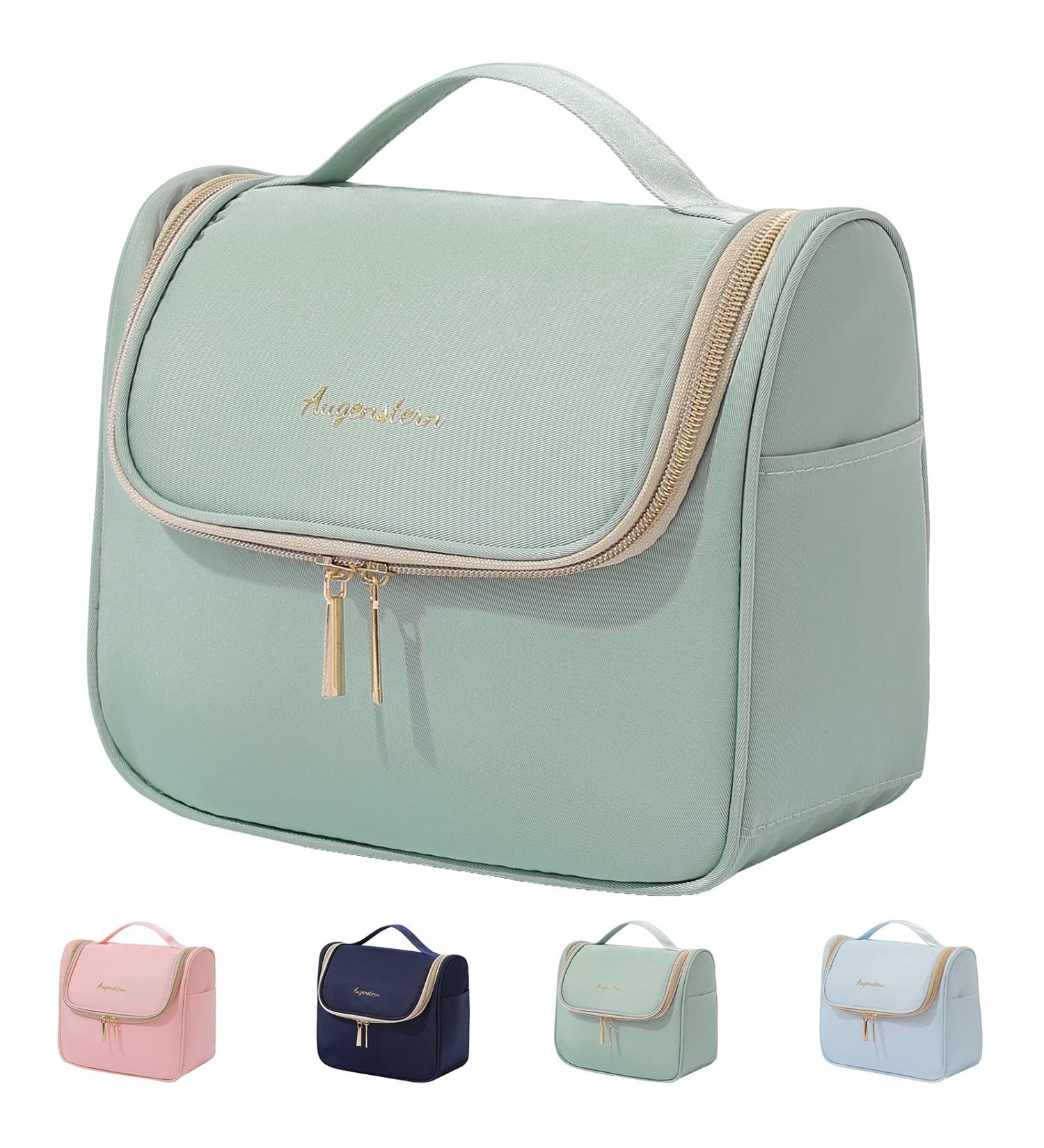 Travel Makeup Bag for Women - Large Green Cosmetic Organizer - Buy Online on GoSupps.com