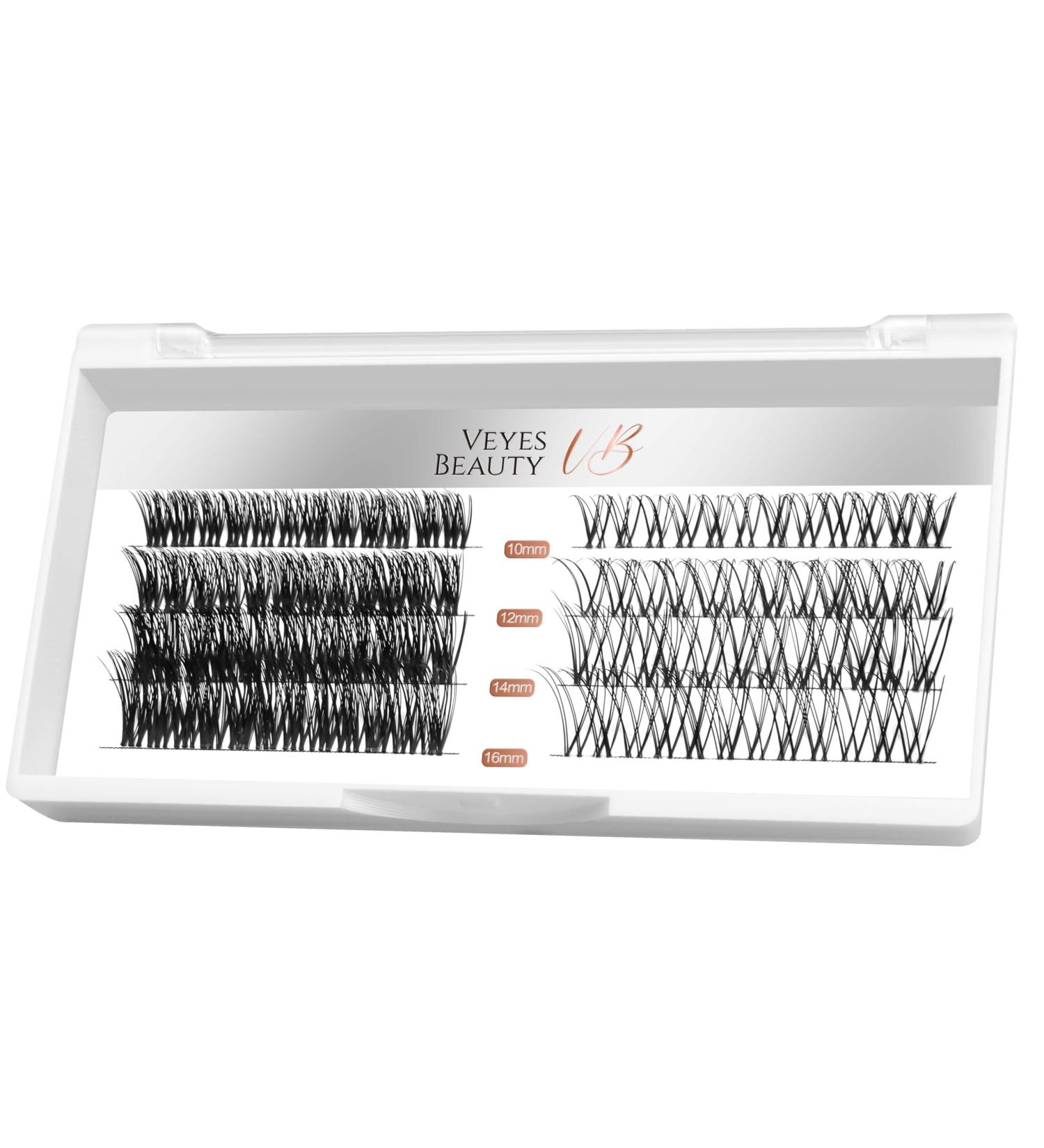 VEYESBEAUTY Cashmere Lash Clusters - Individual Invisible Band DIY Wispy Faux Mink Lash Extensions for Home Application | Volume Lashes - Buy Online on GoSupps.com
