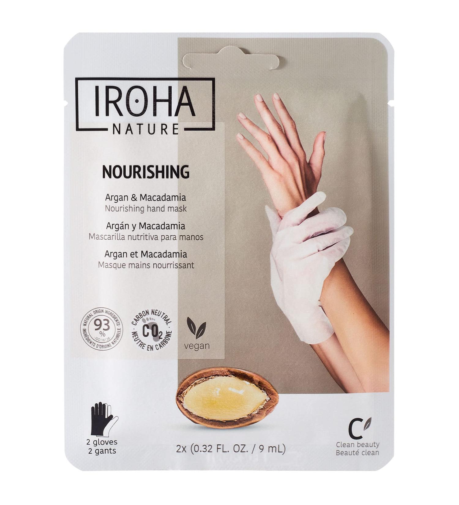 Iroha Glove Mask - Argan Infused Hand Treatment | Hydrating 1 Piece Pack for Soft Skin - Buy Online on GoSupps.com