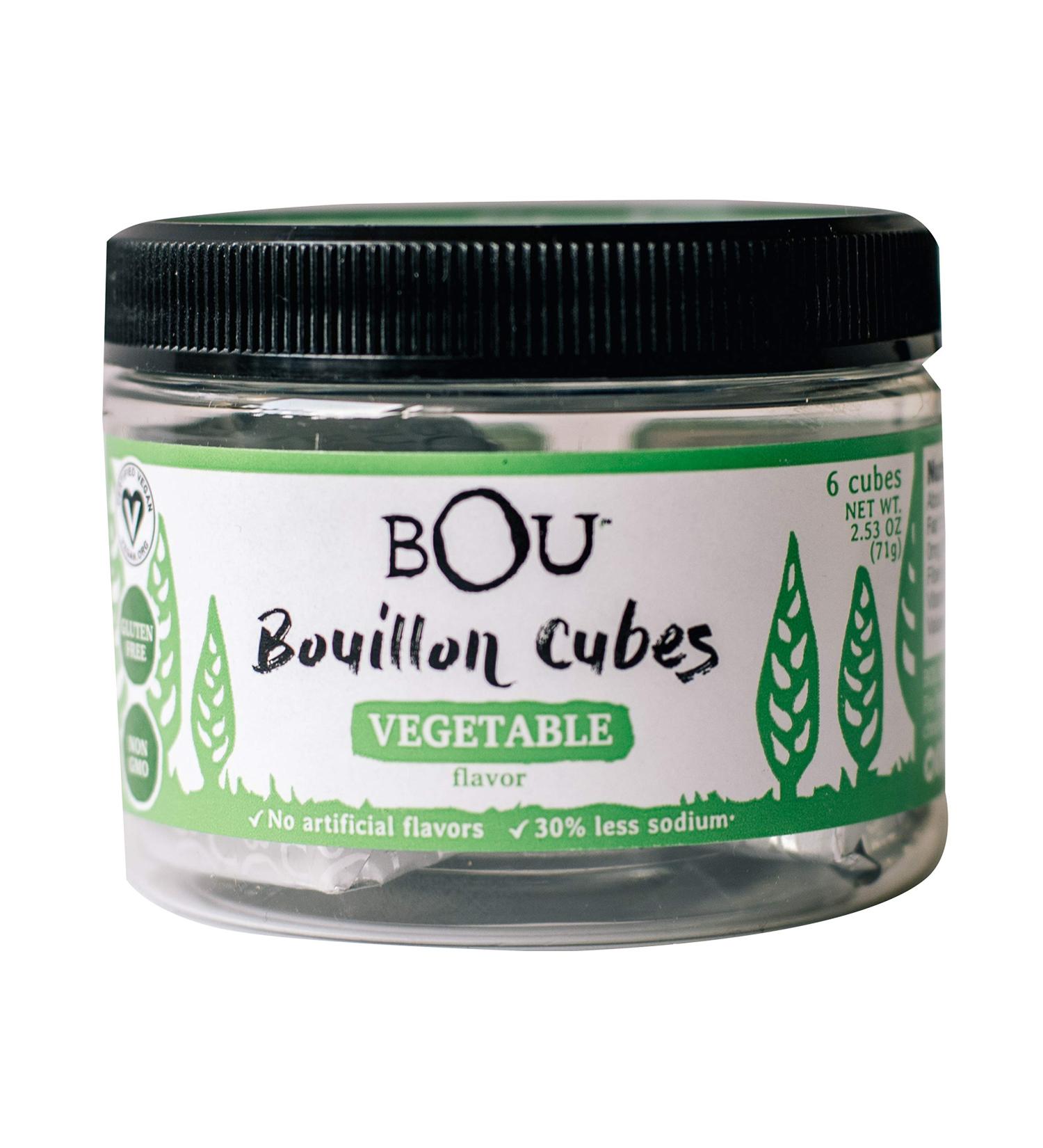 BOU Vegetable Bouillon Cubes - Vegan, Gluten Free, 2.53 oz | No Artificial Flavors - Buy Online on GoSupps.com