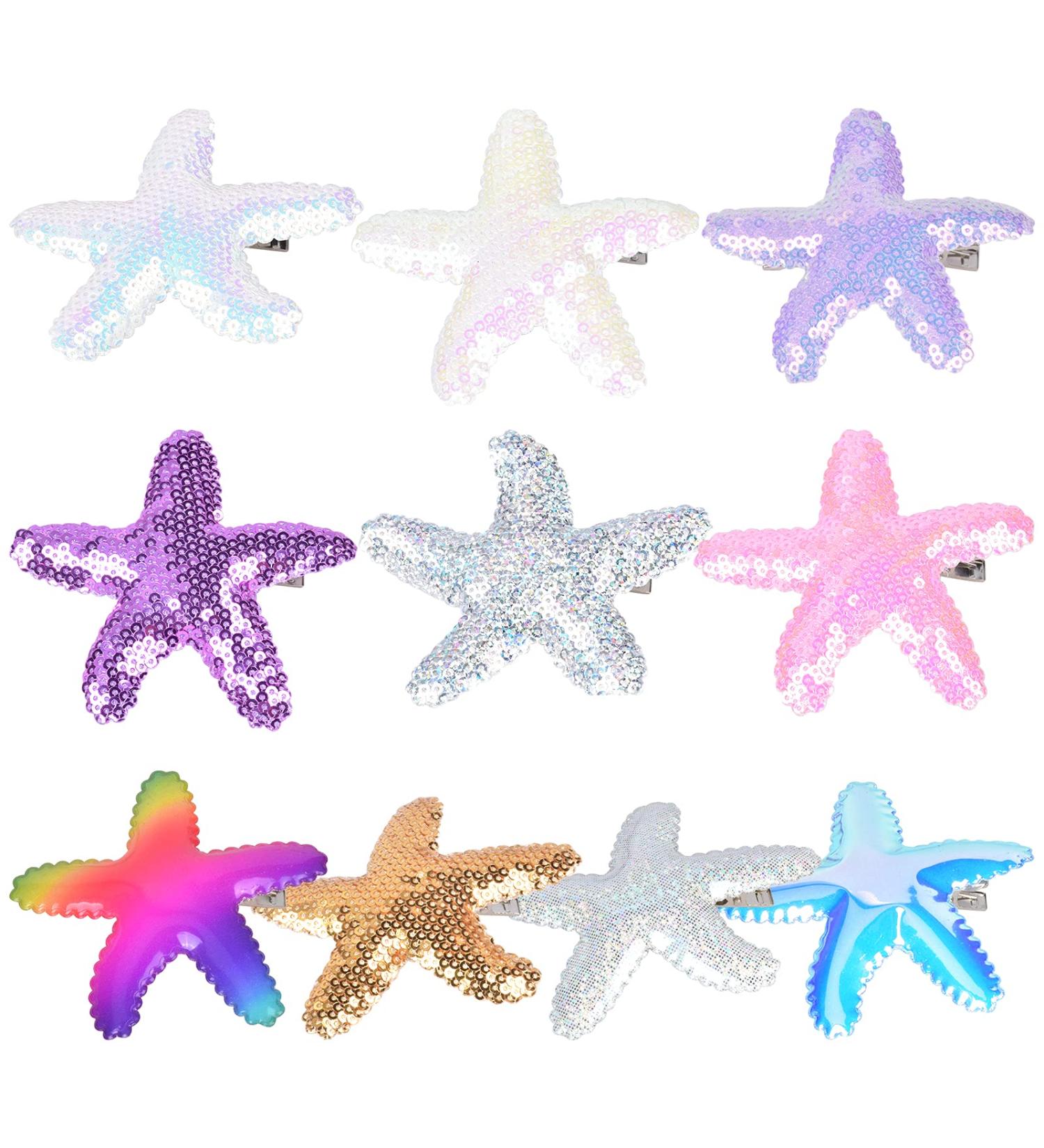 CHStarina 10-Piece Little Girls Hair Clips - Alligator Beach Clips for Babies Toddlers & Teens - Perfect Gifts! - Buy Online on GoSupps.com