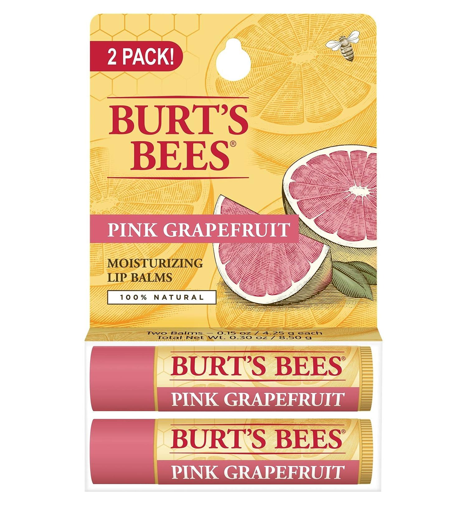 Pink Grapefruit Moisturizing Lip Balm Twin Pack - Buy Online on GoSupps.com