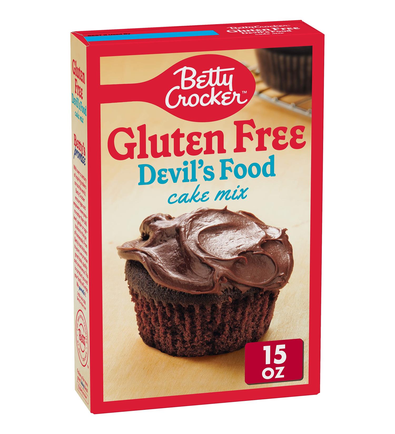 Betty Crocker Gluten Free Devil's Food Cake Mix 15 oz - Pack of 6 - Buy Online on GoSupps.com