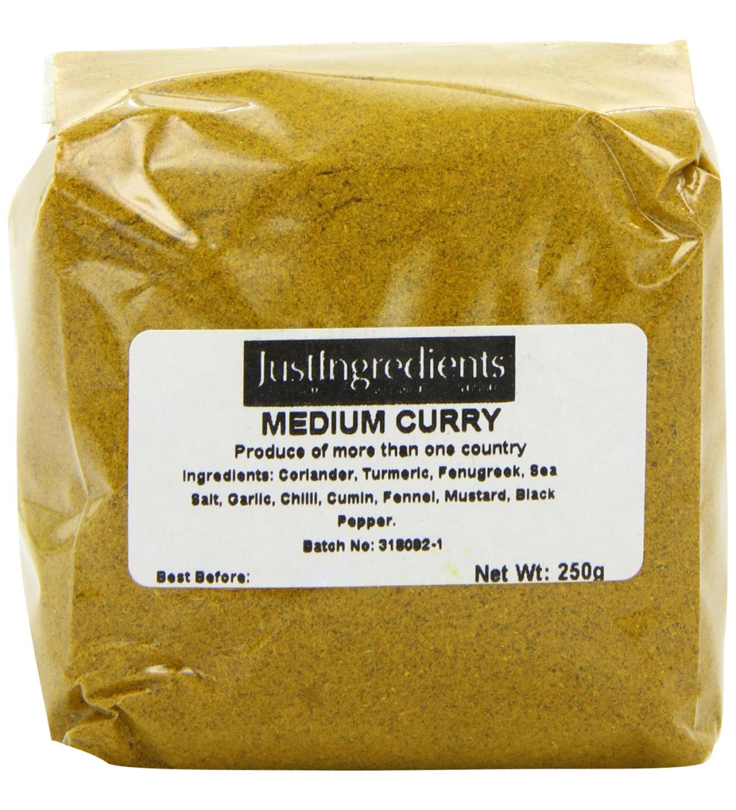 JustIngredients Essential Curry Moyen Madras 250 g - Lot de 5 - Buy Online on GoSupps.com