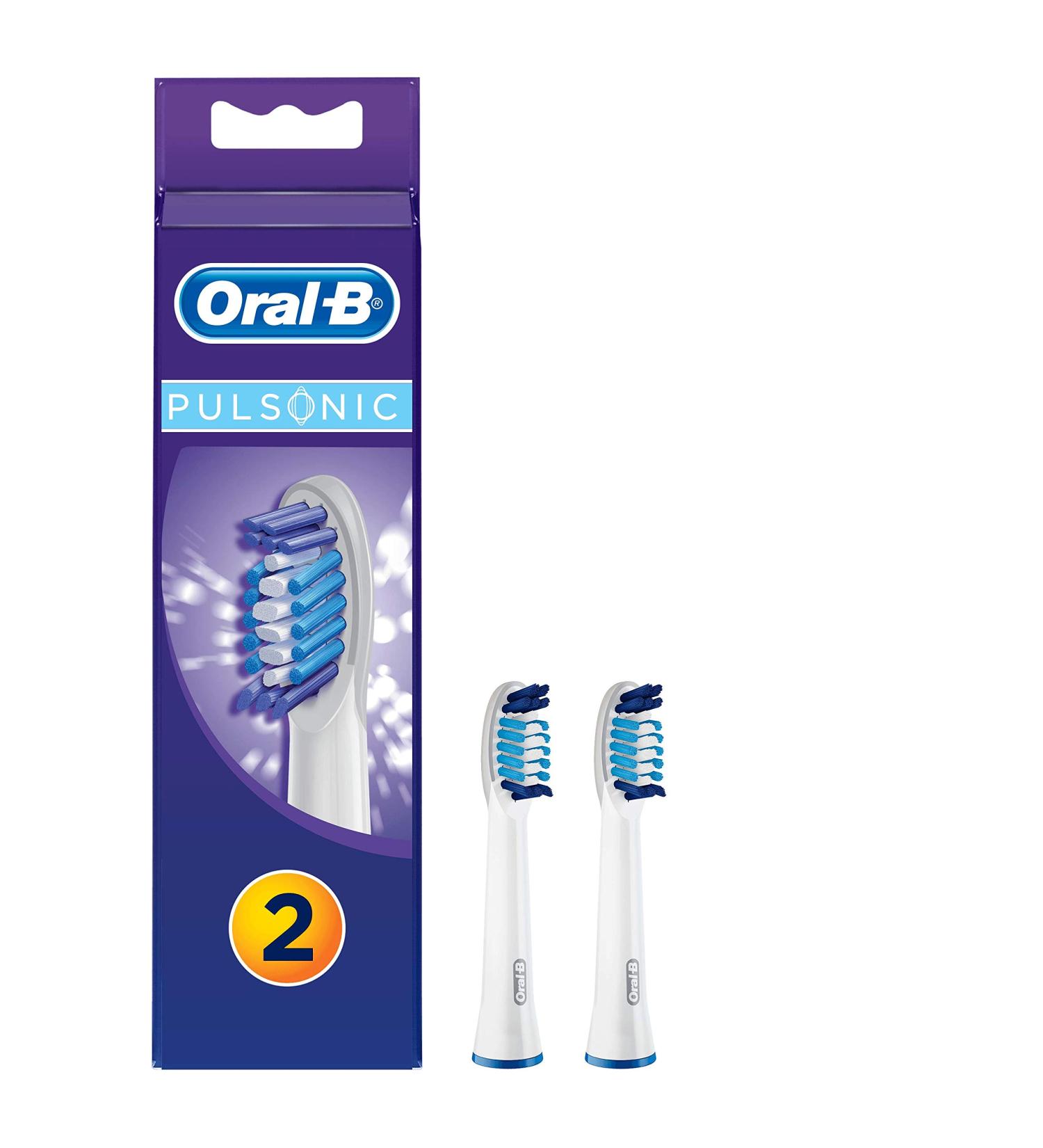 Oral-B Pulsonic brush heads 2 pieces Black 2 pieces (1 pack)