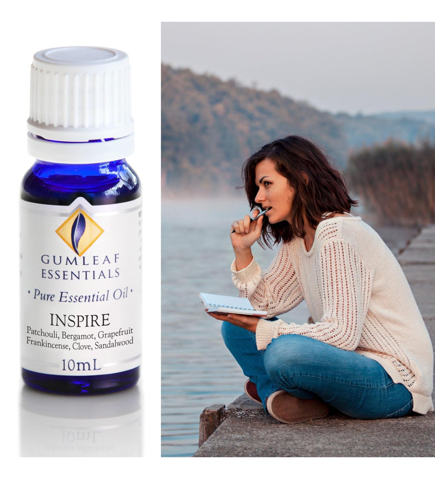 Gumleaf Essentials Inspire Essential Oil Blend - 10ml Cruelty Free & Vegan 100% Pure & Natural - Buy Online on GoSupps.com