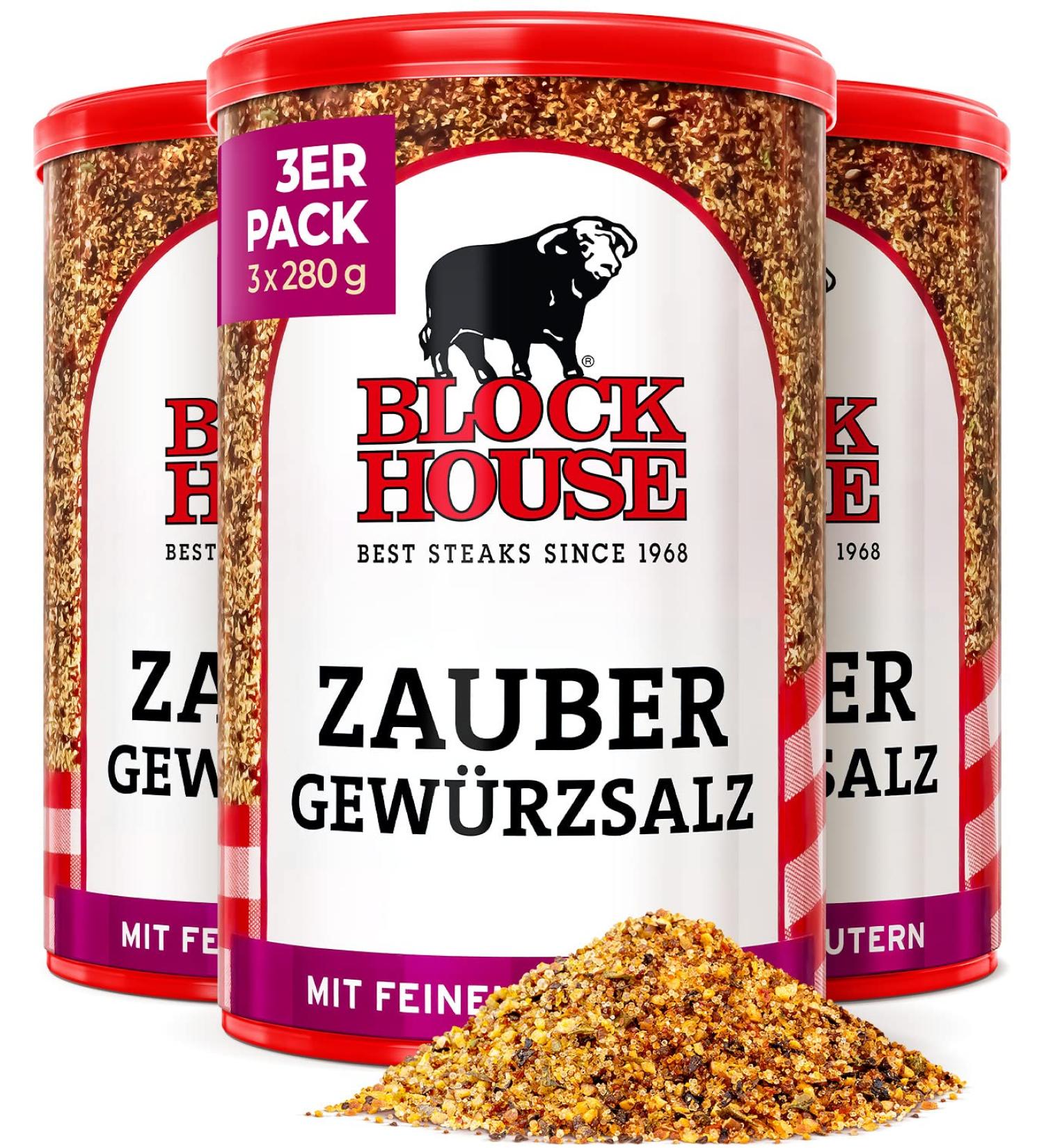 Block House Magic Spice Mix 3x280g | Restaurant Quality Blend | International Shipping Available - Buy Online on GoSupps.com