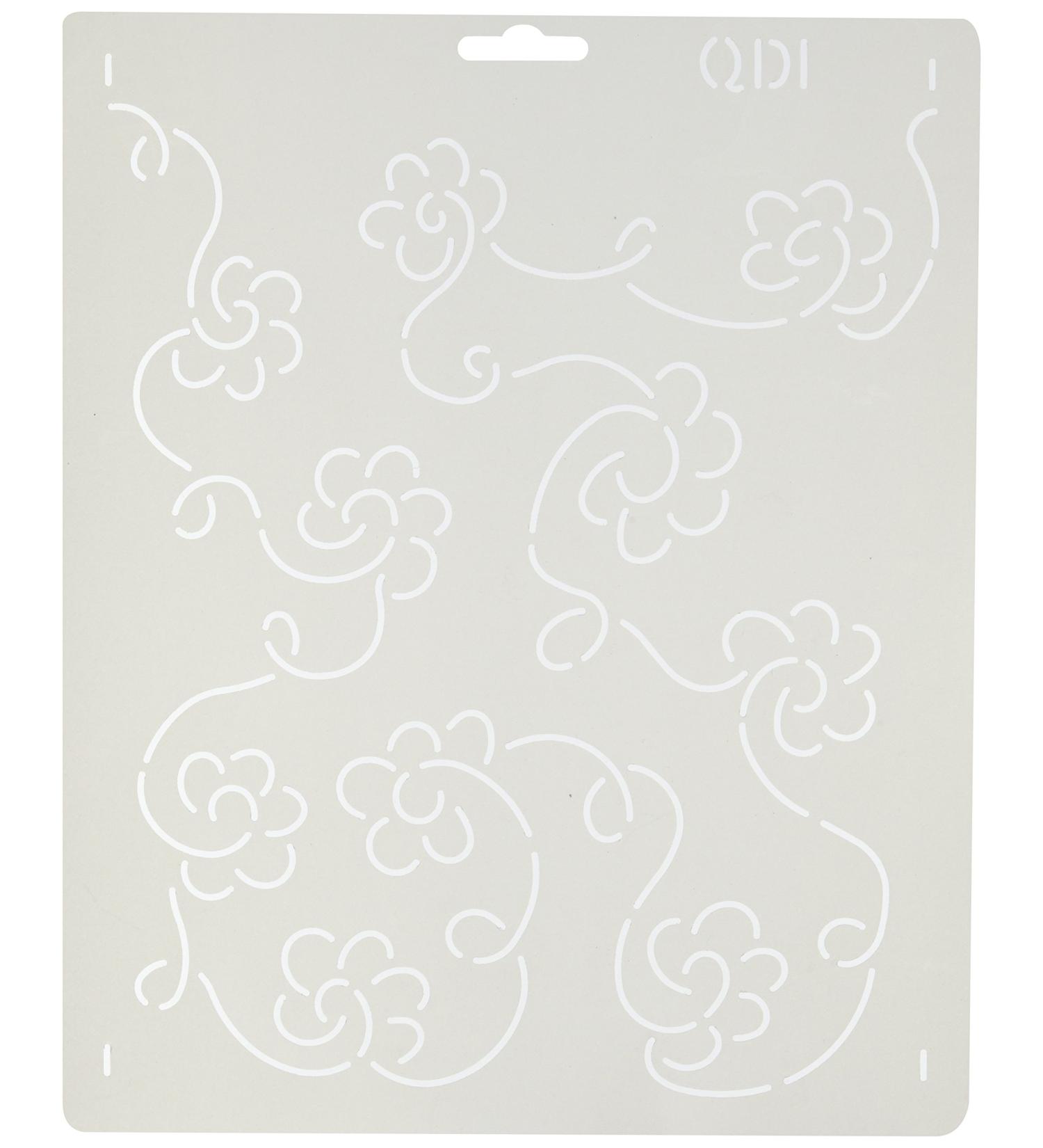 Quilting Creations Small Floral Background Quilt Stencil