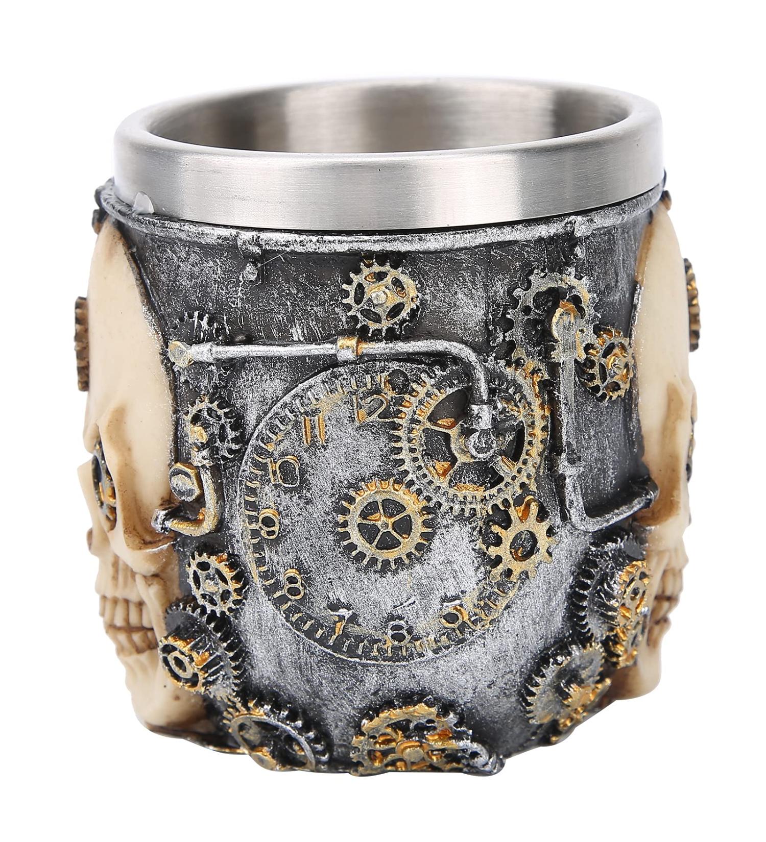 Premium Stainless Steel Shaving Soap Cup Mug - Beard of Razor Shell for Men's grooming at Home or Barber - Buy Online on GoSupps.com