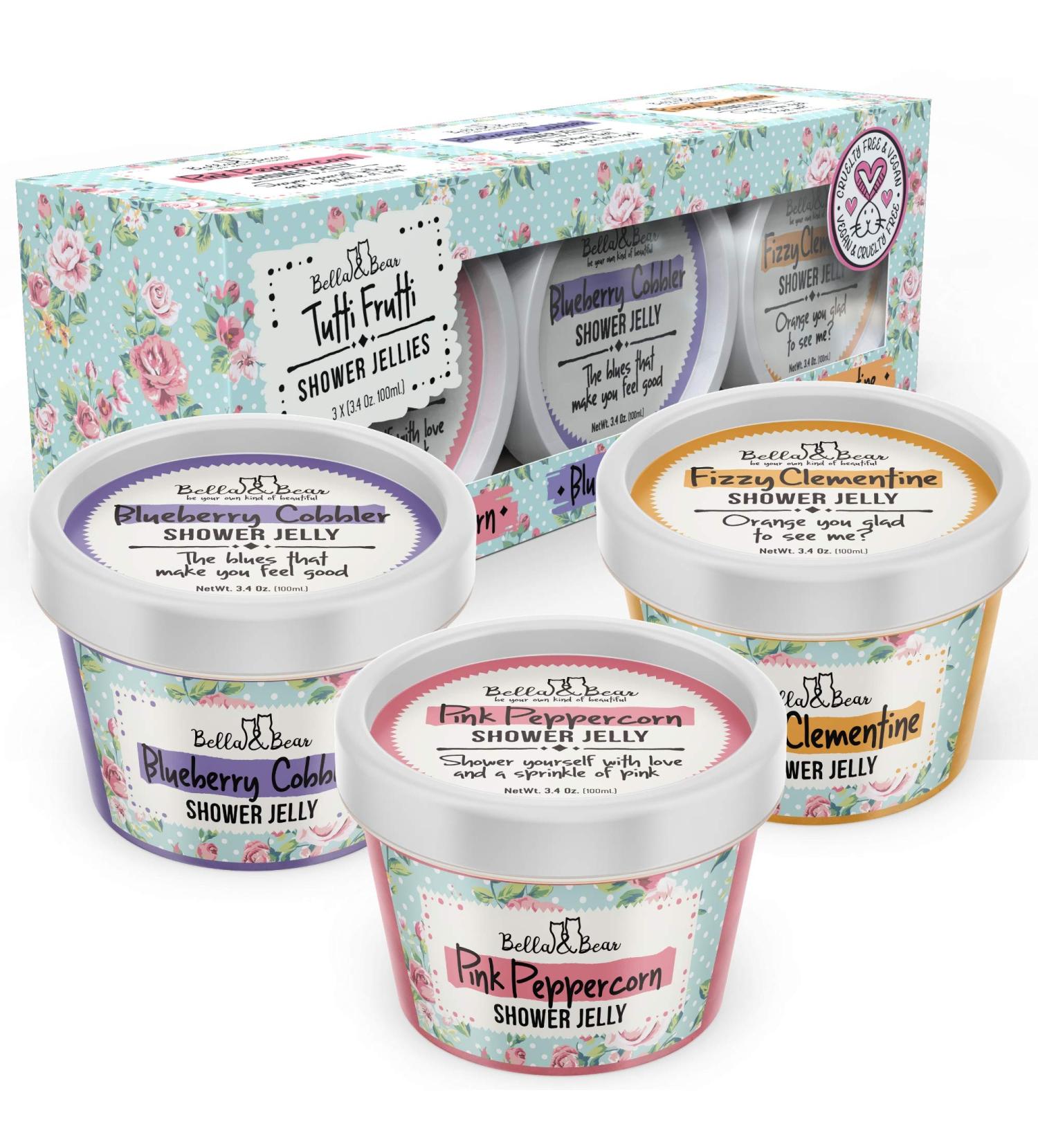 Bella & Bear Tutti Frutti Shower Jellies - Fun Teenage Girl Gifts - 3 Pack 3oz - Buy Online on GoSupps.com