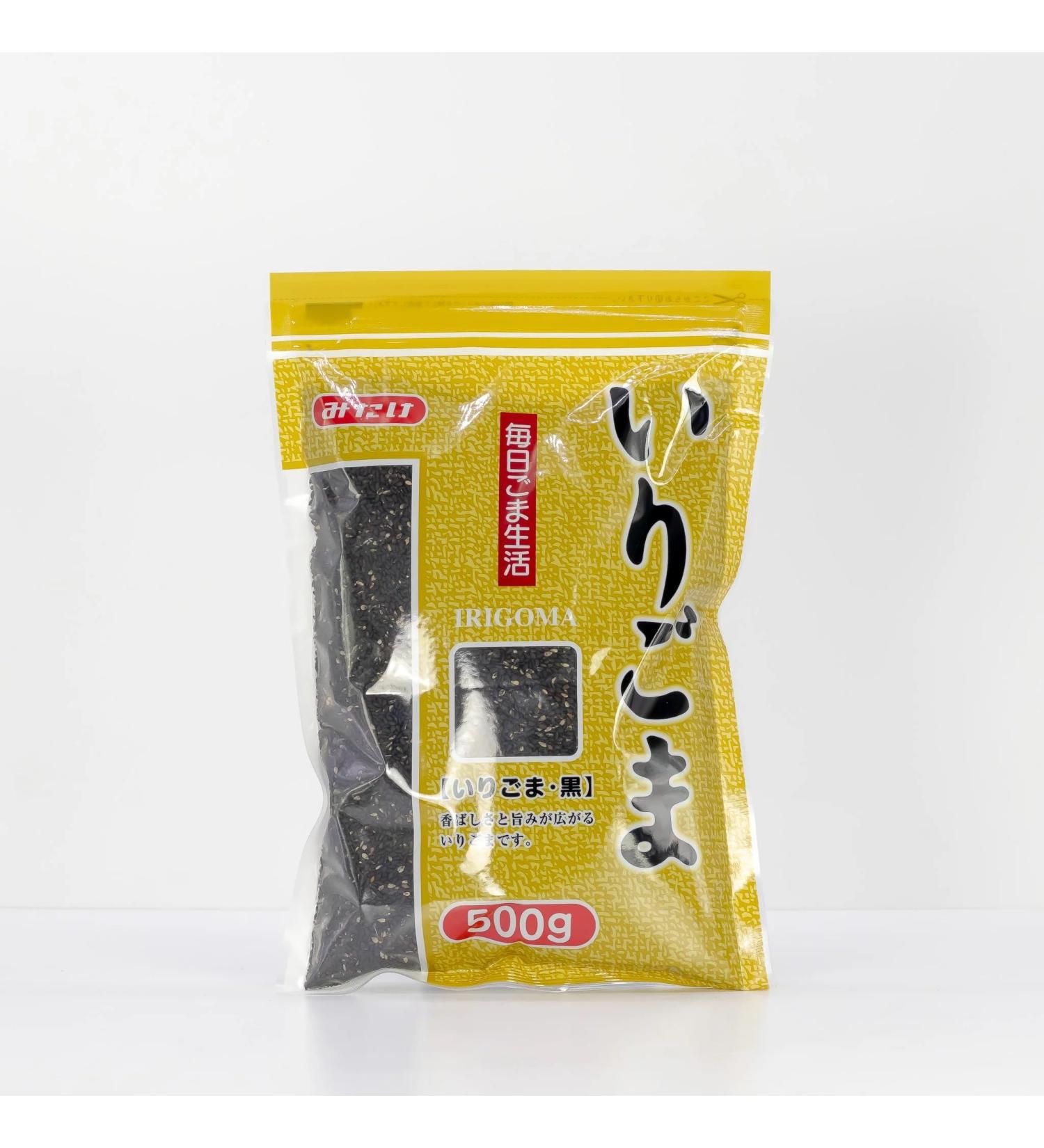 Mitake Roasted Black Sesame Seeds (Irigoma Kuro) 500g - Premium Quality - Buy Online on GoSupps.com
