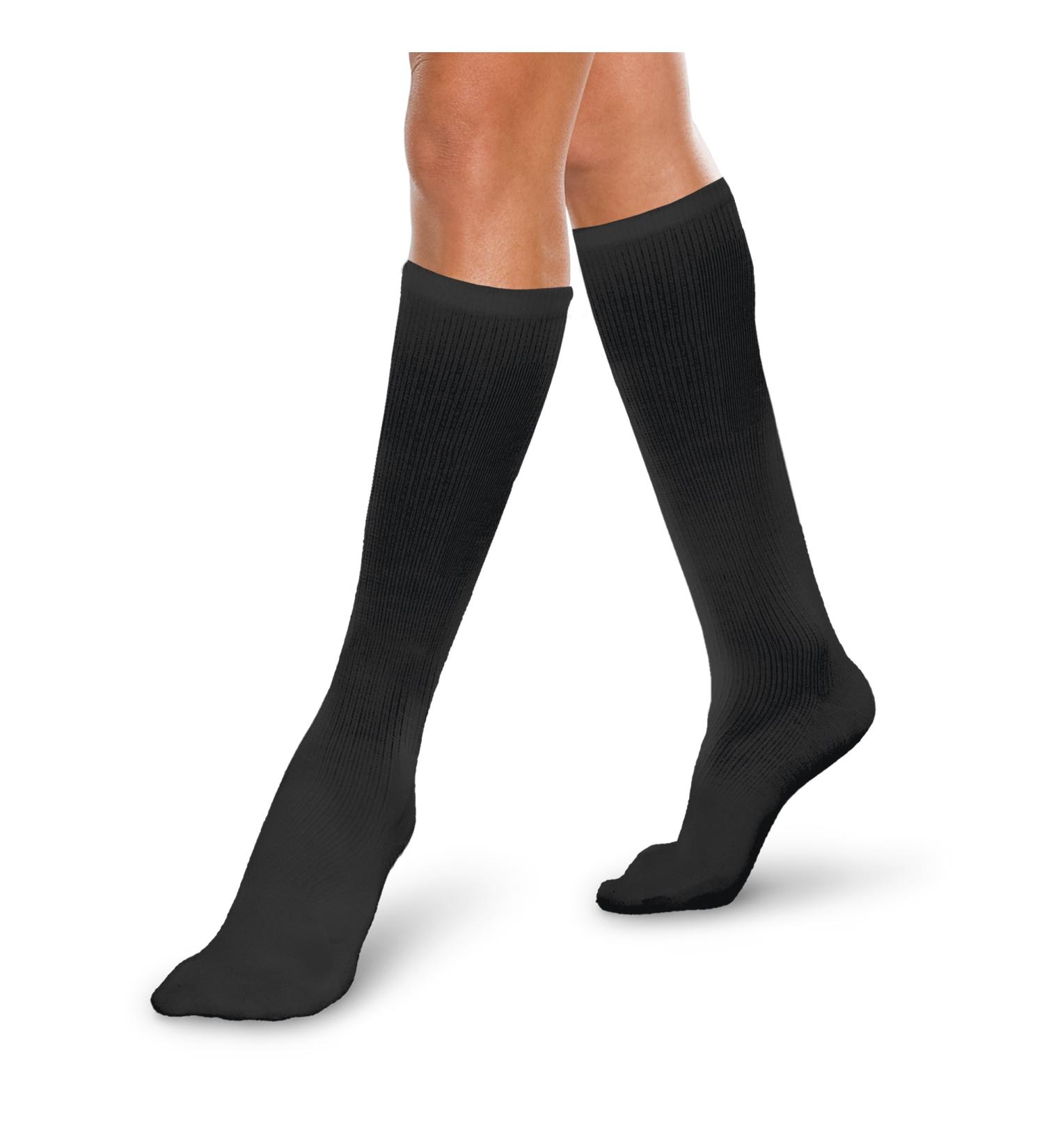 Knee High Compression Stockings 30-40 mmHg XXL Black | Core Spun | International Shipping Available - Buy Online on GoSupps.com