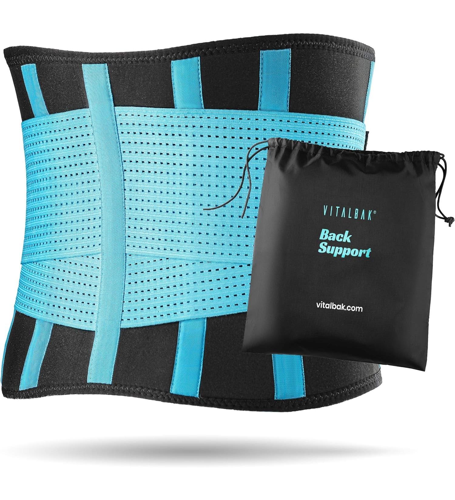 Vitalbak Back Bandage for Men & Women | Relieves Hip & Back Pain | Lumbar Support Belt with Two Settings - XL Blue - Buy Online on GoSupps.com