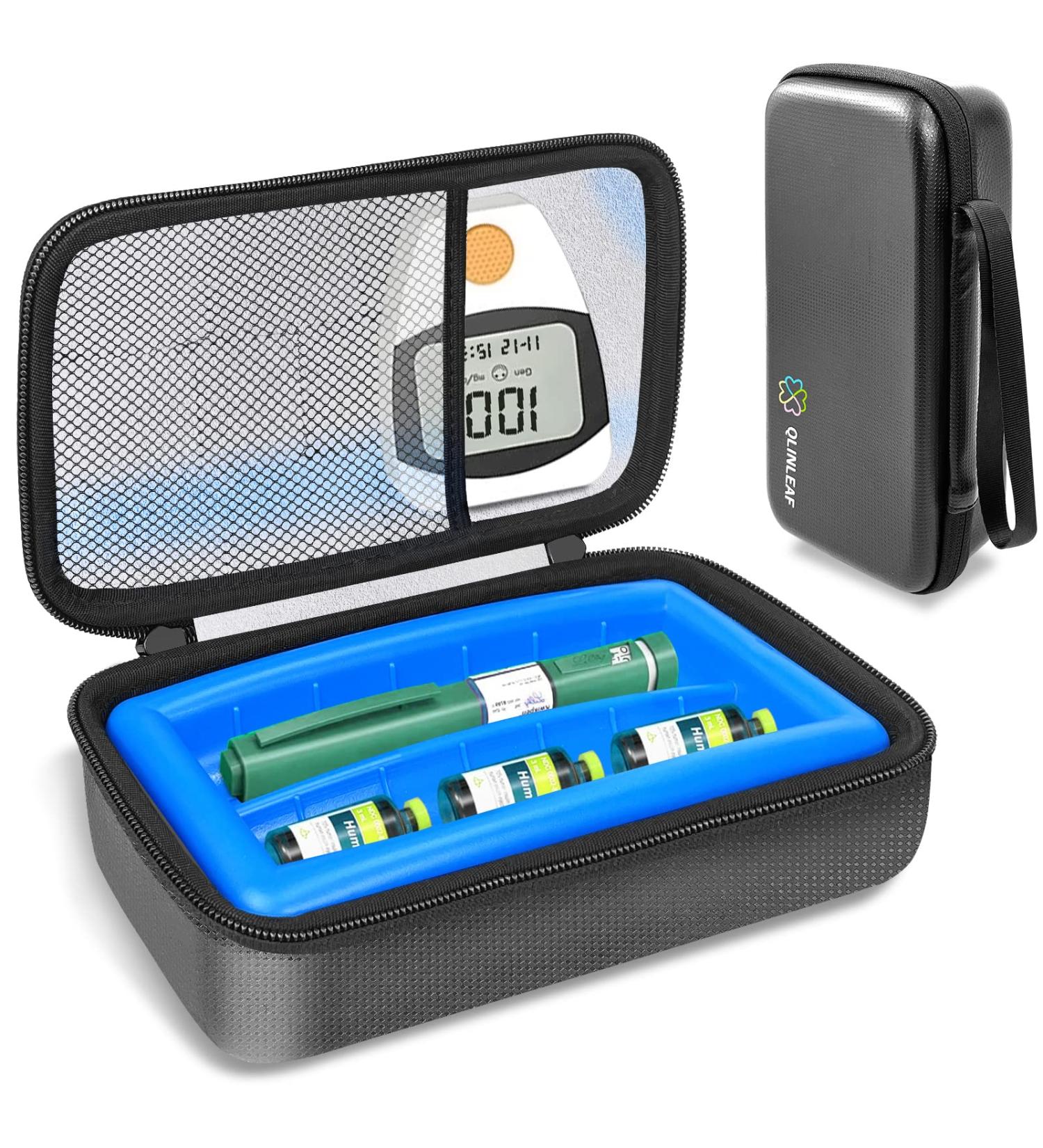 Insulin Cooler Travel Case with Ice Pack - Diabetic Medication Pen Carrying Bag - Buy Online on GoSupps.com