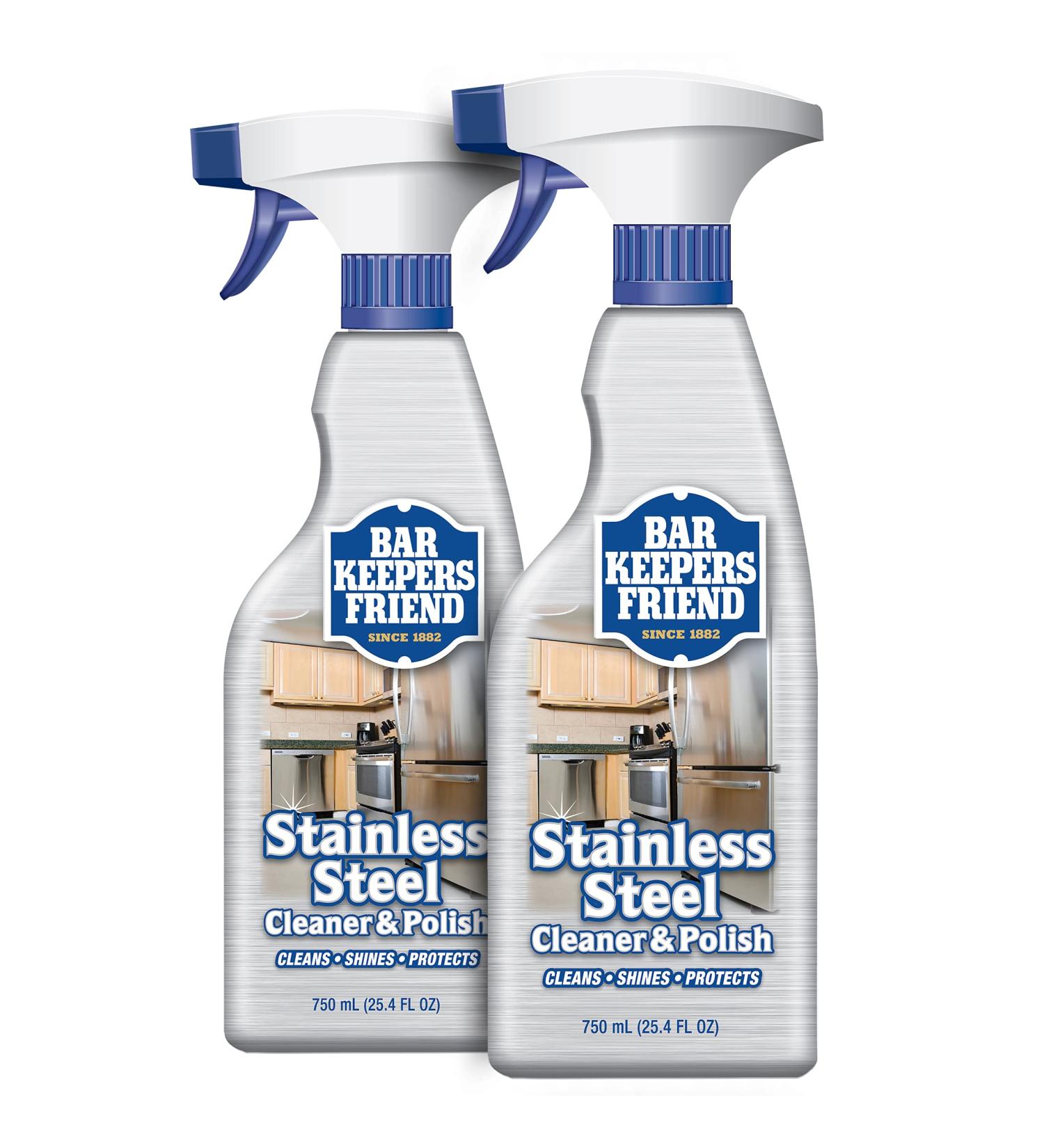 Bar Keepers Friend Stainless Steel Cleaner Trigger 25.4oz - Powerful Cleaning Solution - Buy Online on GoSupps.com