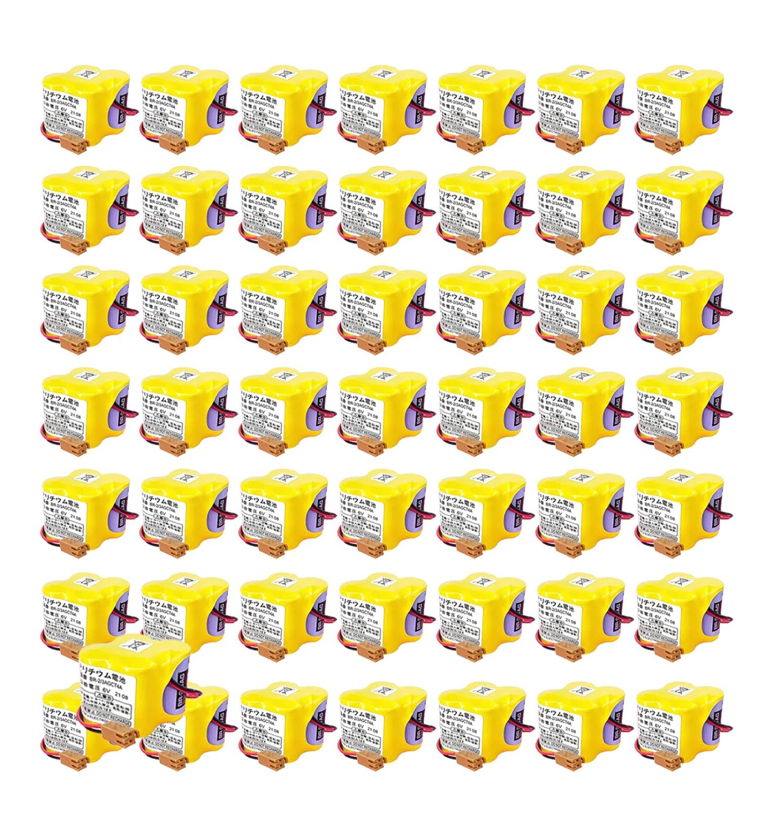 Buy 50pcs BR-2/3AGCT4A Non-Rechargeable 6V 4400mAh Replacement Battery for FANUC CNC System - International Shipping Available - Buy Online on GoSupps.com