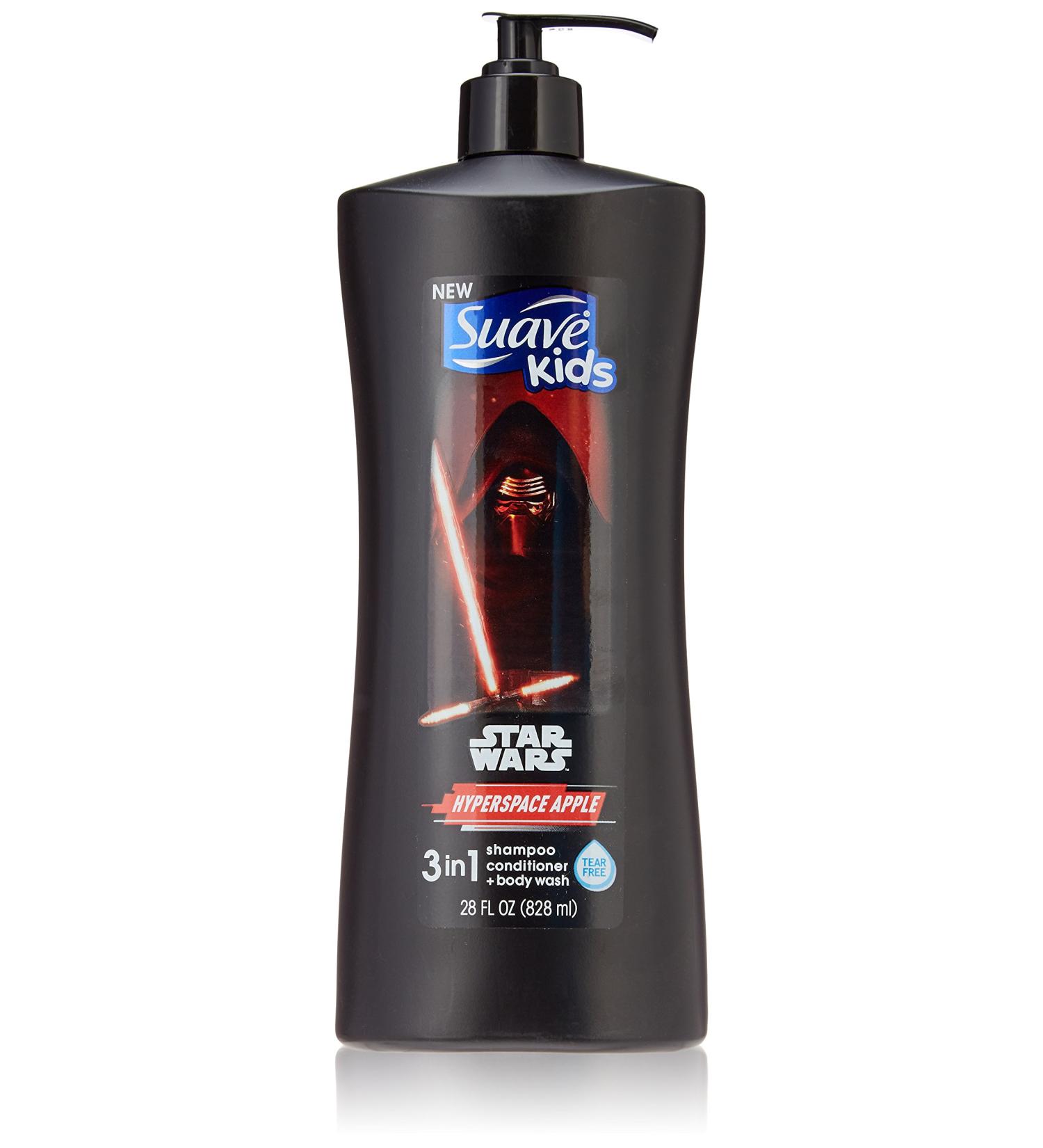 Suave Kids 3 in 1 Shampoo Conditioner & Body Wash - Star Wars Kylo Ren Hyperspace Apple 28 oz - Ideal for Kids - Buy Online on GoSupps.com