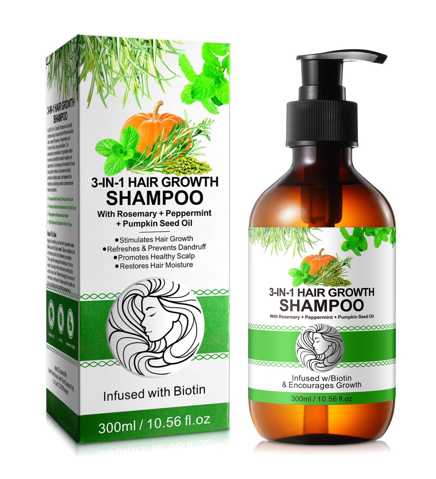  CUZZYDUNJYNN Rosemary routine shampoo for hair growth routine shampoo for women with hair loss and thinning hair with biotin nourishing smooth shampoo for men and - Buy Online on GoSupps.com