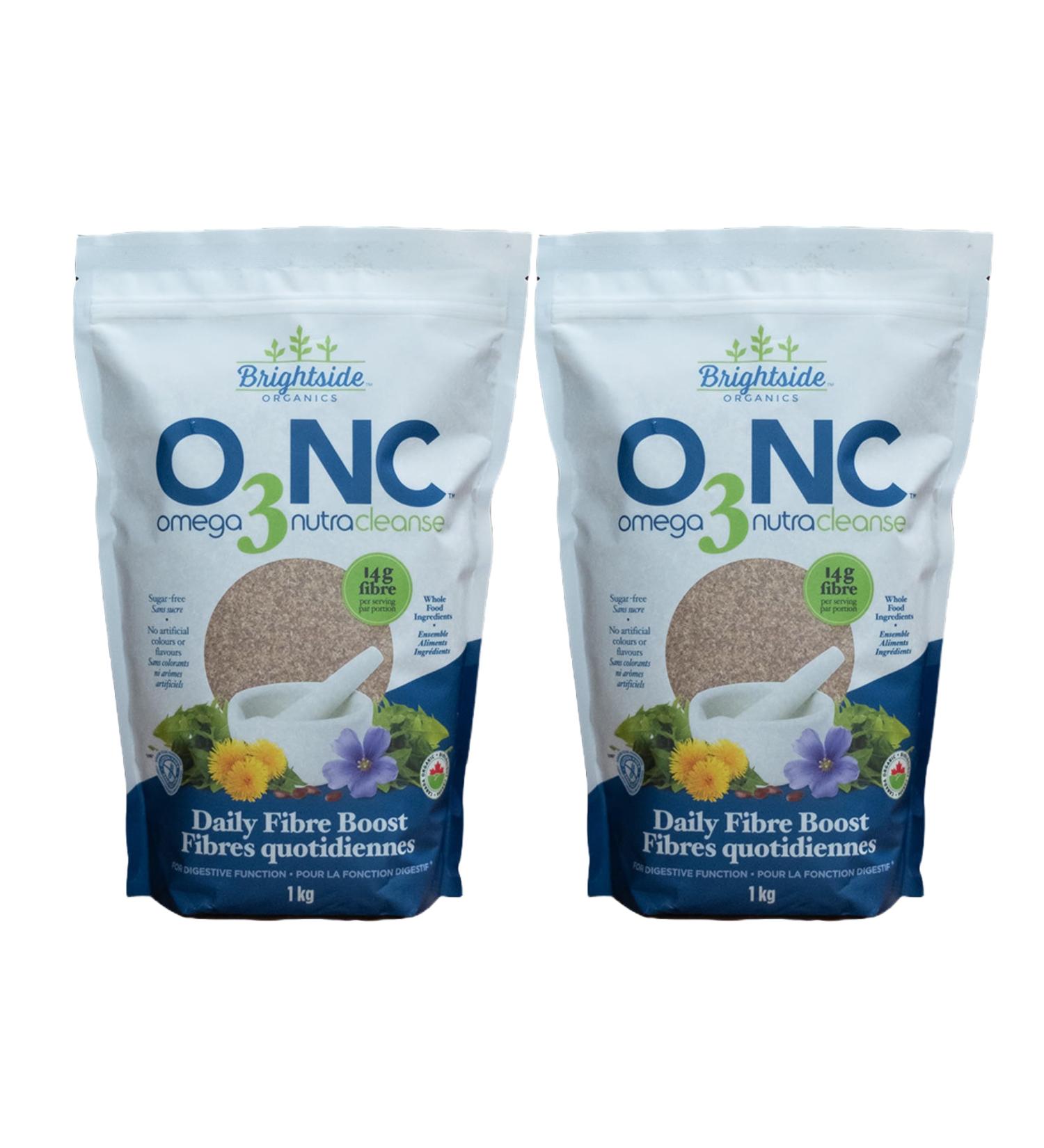 Omega 3 Nutracleanse Powder | 14g Fibre Per Serving | Daily Fibre Boost Made with Whole Food Ingredients | Sugar Free Plant Based No Artificial Colours or Flavours | 1KG 2.2LB (Pack of 2) 1 kg (Pack of 2) - Buy Online on GoSupps.com