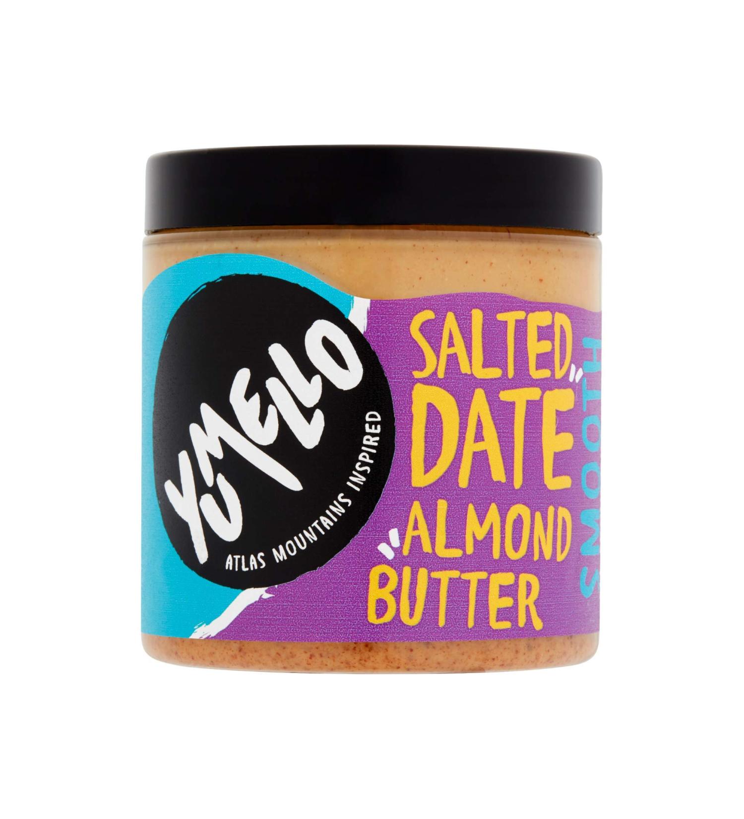  Yumello Yumello Smooth Salted Date Almond Butter - Vegan Friendly Dairy Free Refined Sugar Free Palm Oil Free - (1 x 230g) - Buy Online on GoSupps.com