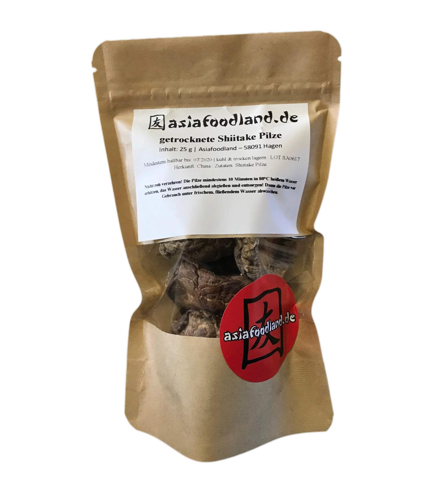 asiafoodland.de Asiafoodland Dried Shiitake Mushrooms 25g