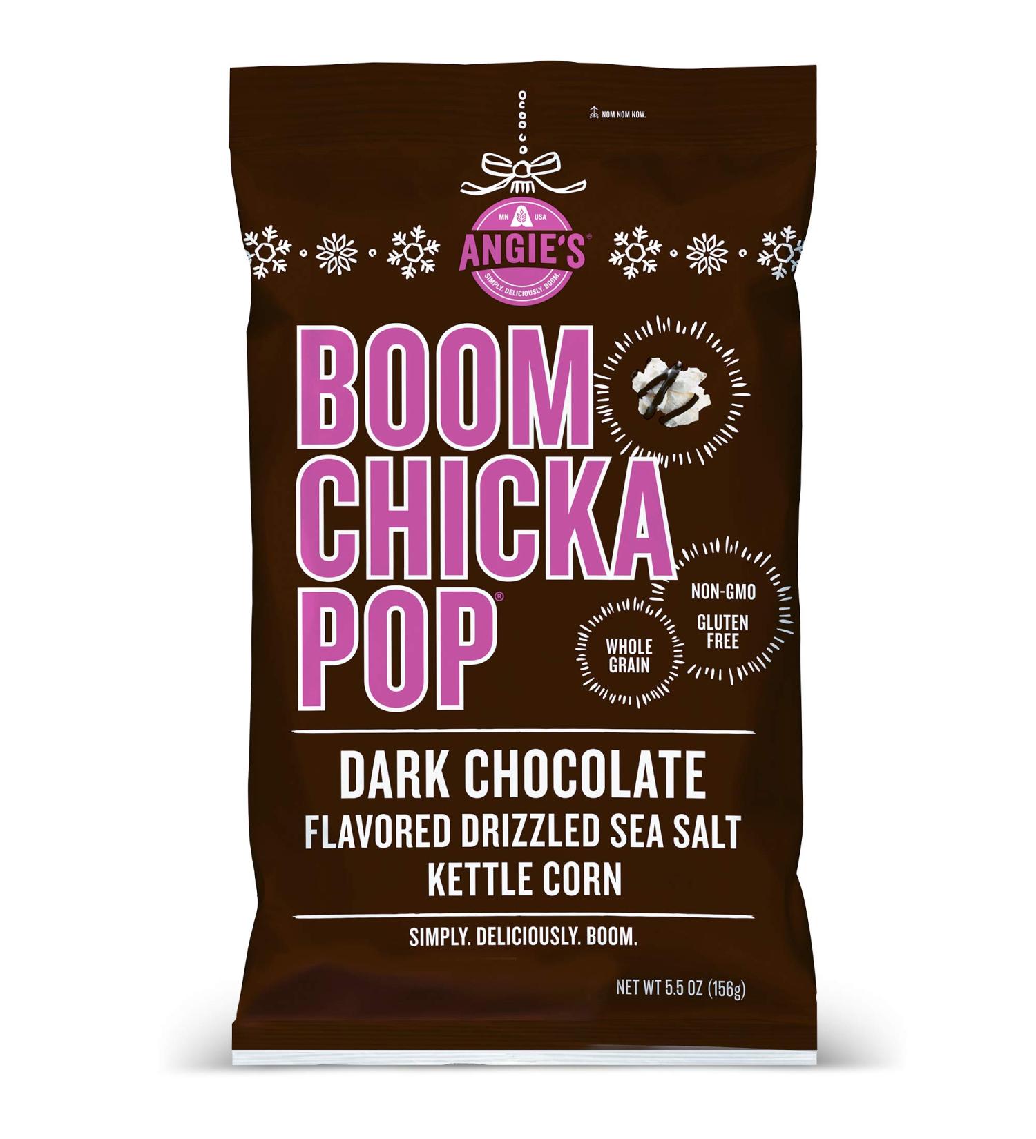 Angieâ€™s BOOMCHICKAPOP Dark Chocolaty Drizzled Sea Salt Kettle Corn - 5.5oz Bag - Buy Online on GoSupps.com