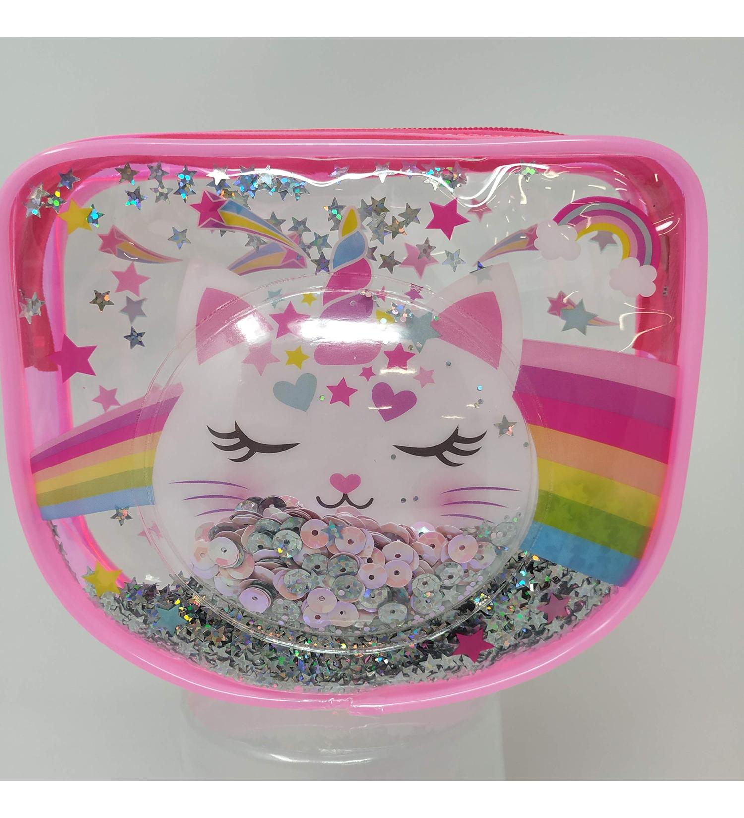 Hot Focus Pretty Lips Beauty Kit - Caticorn Makeup Set with Eyeshadow Palette Lip Balm Lip Gloss & Confetti Bag | Perfect Gift for Kids Girls & Teens - Buy Online on GoSupps.com