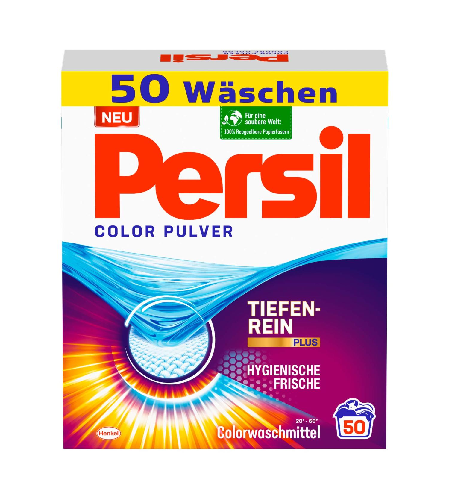 Persil Color Powder 50 Wash Loads - Deep Pure-Plus Technology for Stubborn Stains | Bright Colors | International Shipping Available - Buy Online on GoSupps.com
