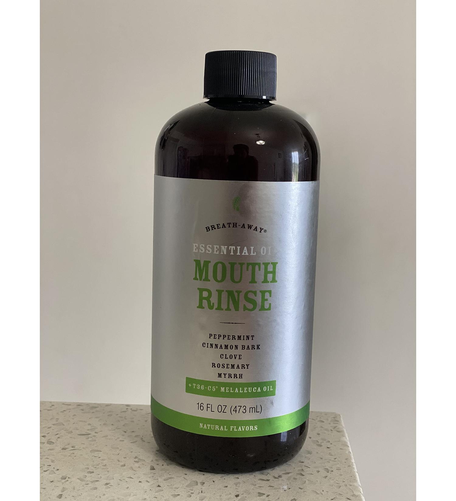 Melaleuca Breath-Away Mouth Rinse - 16oz with Peppermint, Cinnamon, Clove, Rosemary and T36-C5 Oil - Buy Online on GoSupps.com