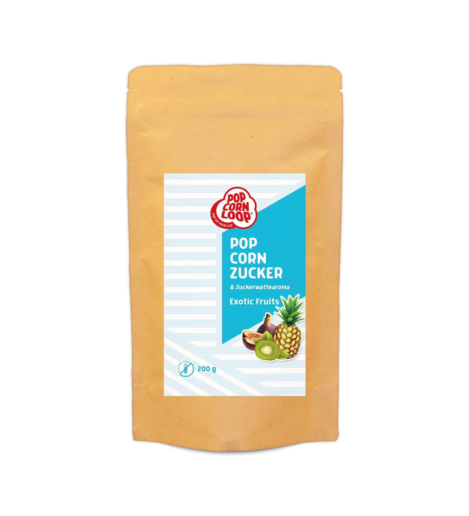 Popcorn sugar exotic fruits 200g sugar aroma perfect for sugar candy and popcorn for preparing at home sweet premium sugar aroma