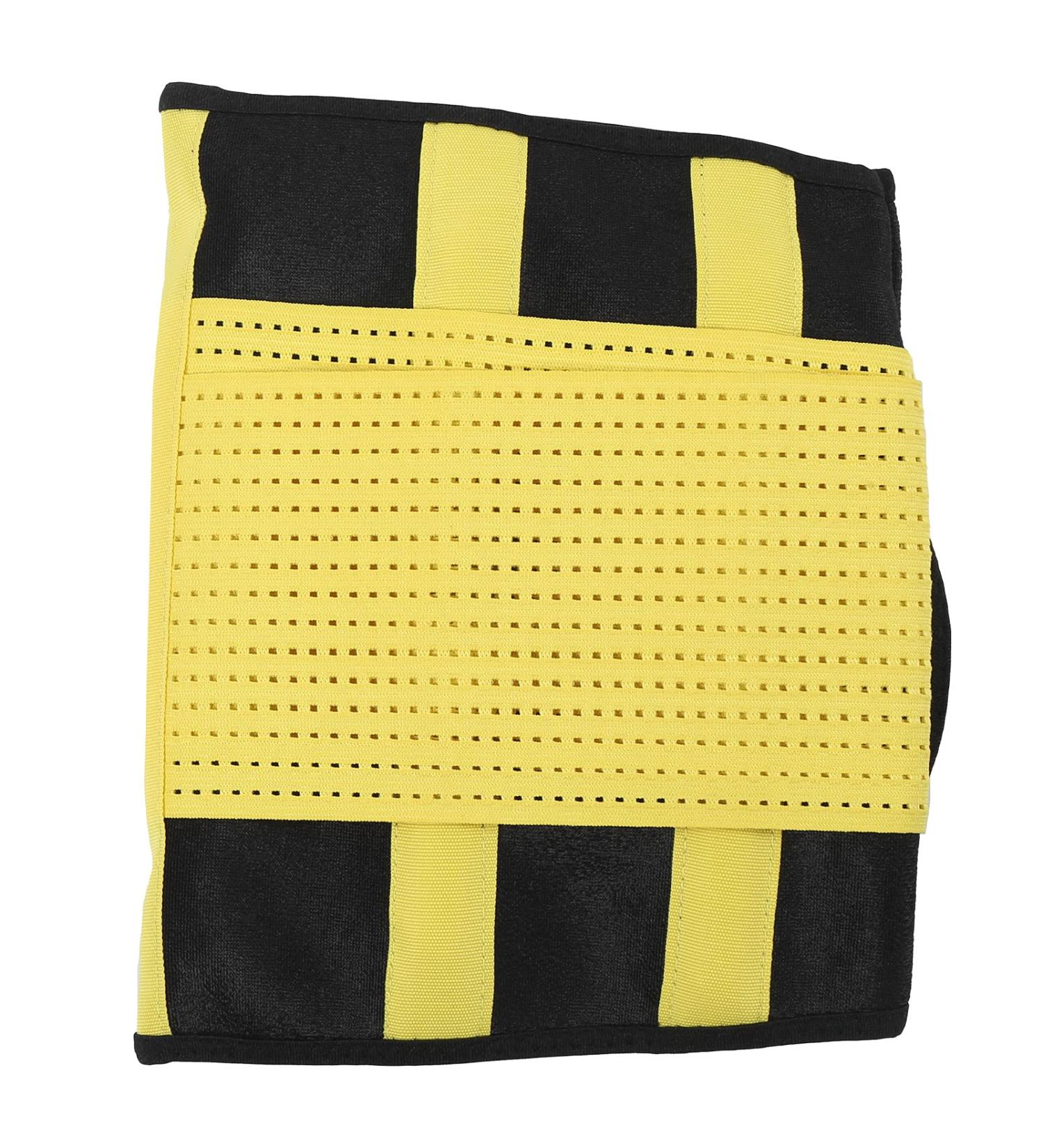Oumefar Lower Back Support | Breathable Waist Protection for Lumbar Spine & Posture Restoration | Sciatica & Scoliosis Relief - Yellow - Buy Online on GoSupps.com