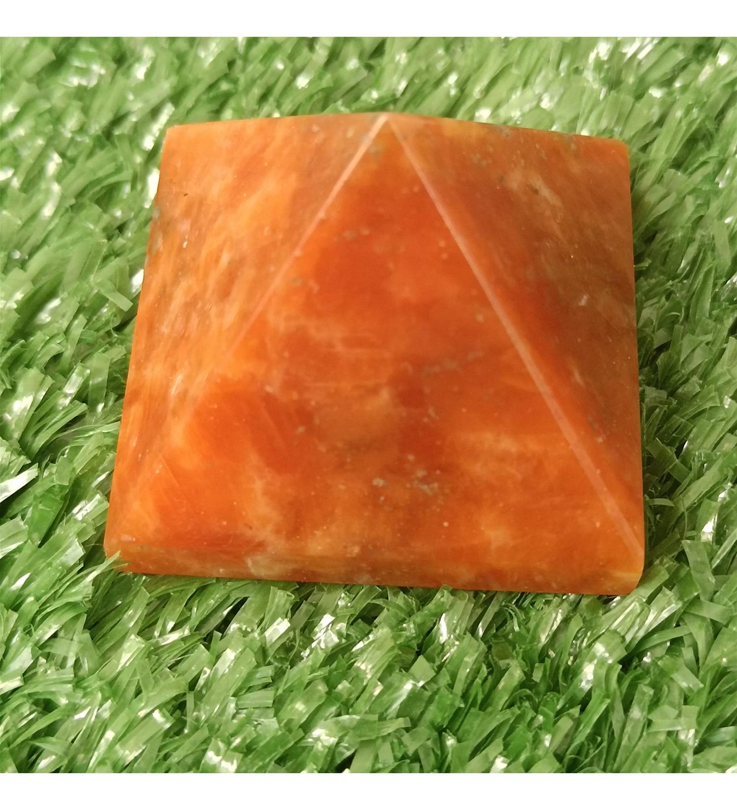 4-5cm 1pc Natural Crystal Sun Stone Pyramid Quartz Reiki Stone Room Home Decoration Chakra Reiki Balancing - Buy Online on GoSupps.com