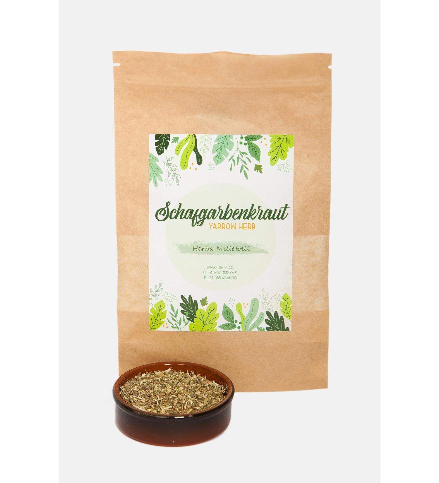 IGART Yarrow Herb 500g | Herba Millefolii | 100% Natural Herb | Promotes Digestion Immunity System and General Vitality - Buy Online on GoSupps.com