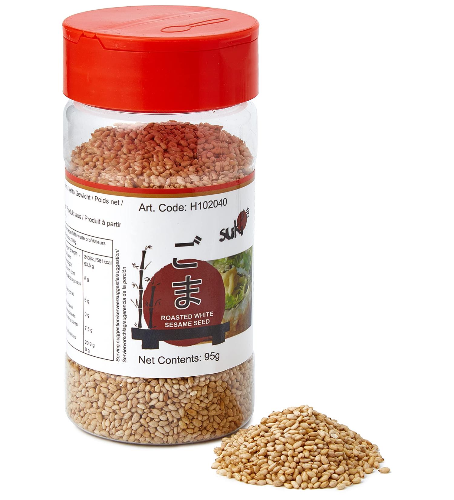 Suki Toasted White Sesame Seeds 95g - Buy Online on GoSupps.com